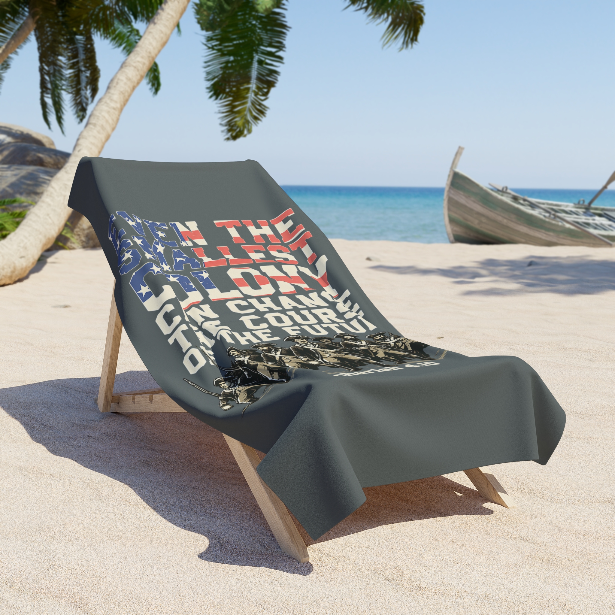 The Smallest Colony Beach Towel — Lord of the Rings × America 250 × Zechariah 4:10 4 The Smallest Colony Beach Towel — Lord of the Rings × America 250 × Zechariah 4:10 - Image 4