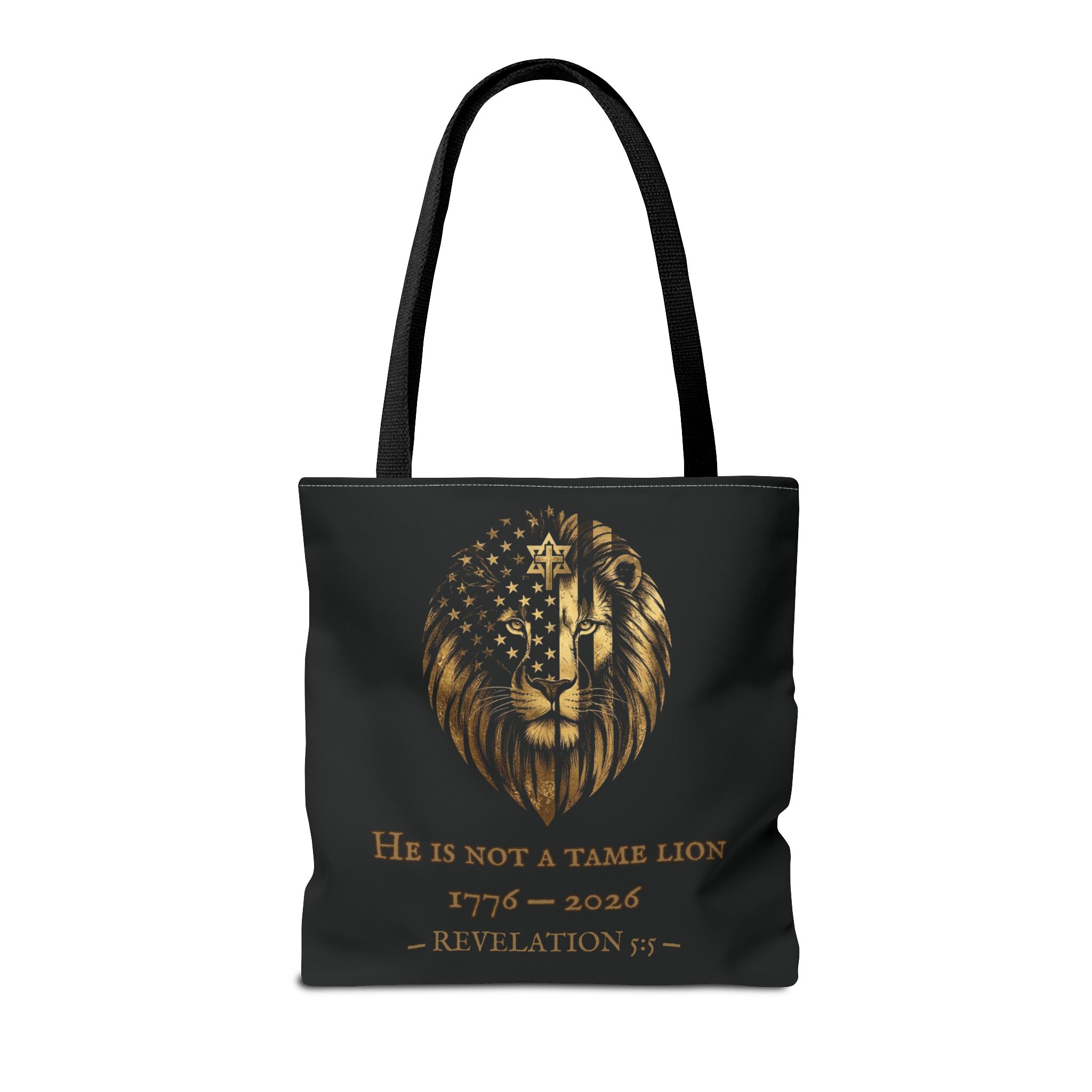 He Is Not A Tame Lion Tote — Narnia × America 250 × Revelation 5:5 6 He Is Not A Tame Lion Tote — Narnia × America 250 × Revelation 5:5 - Image 6