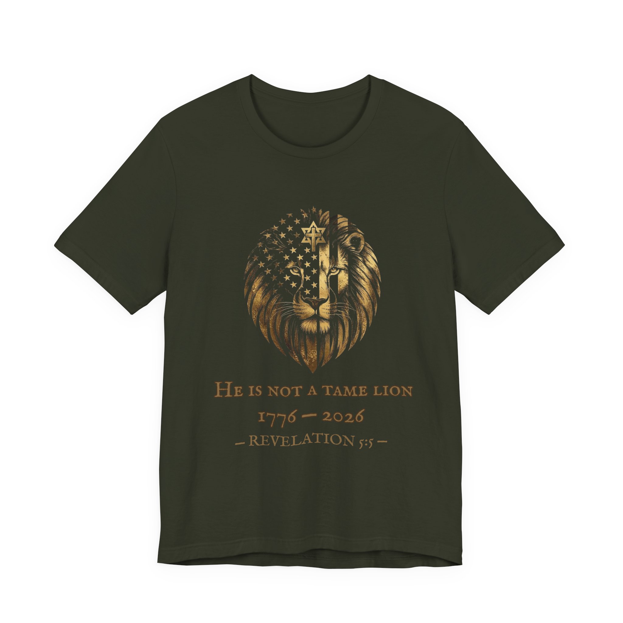 He Is Not A Tame Lion Tee — Narnia × America 250 × Revelation 5:5 33 He Is Not A Tame Lion Tee — Narnia × America 250 × Revelation 5:5 - Image 33