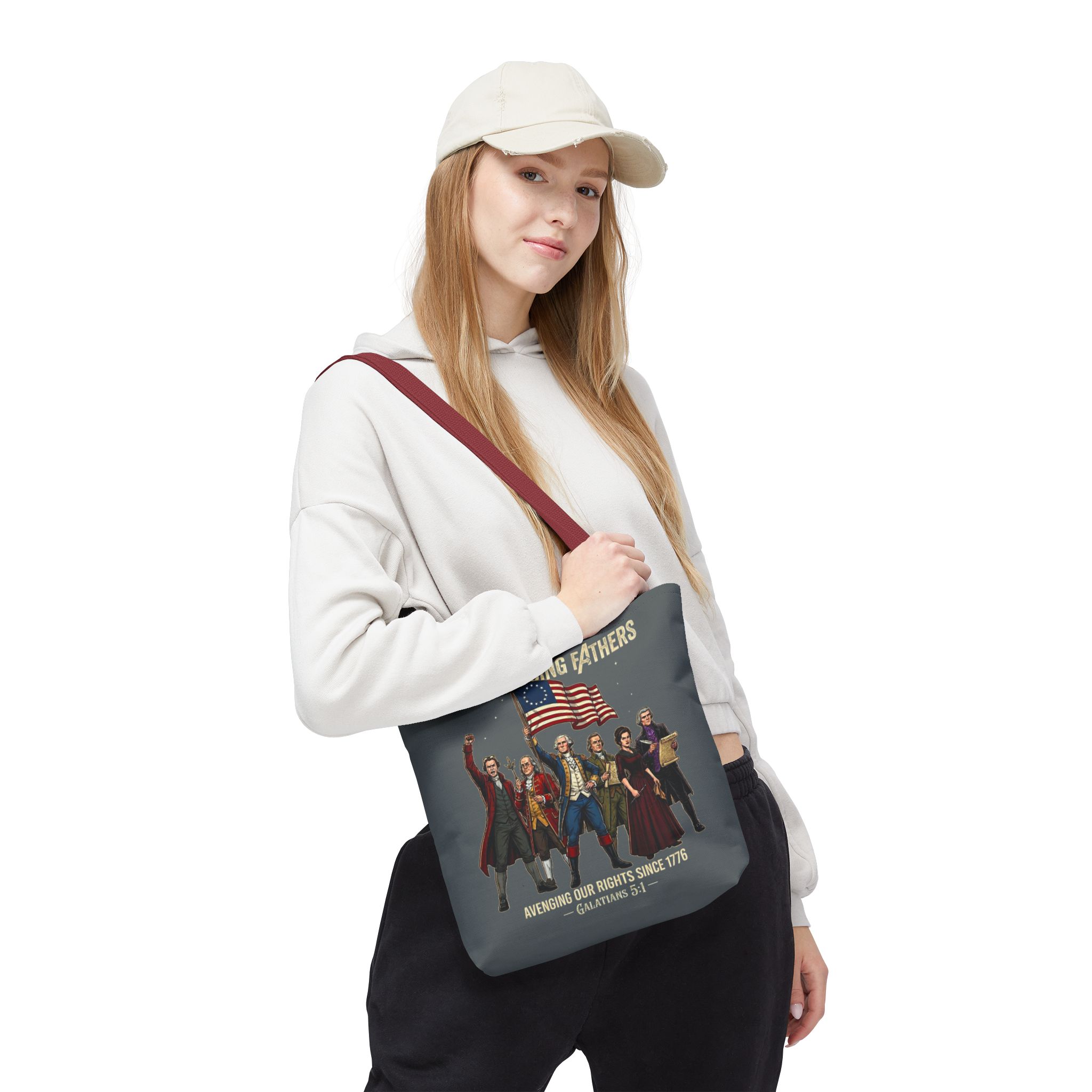 The Founding Fathers Tote Bag — Avengers × America 250 × Galatians 5:1 25 The Founding Fathers Tote Bag — Avengers × America 250 × Galatians 5:1 - Image 25