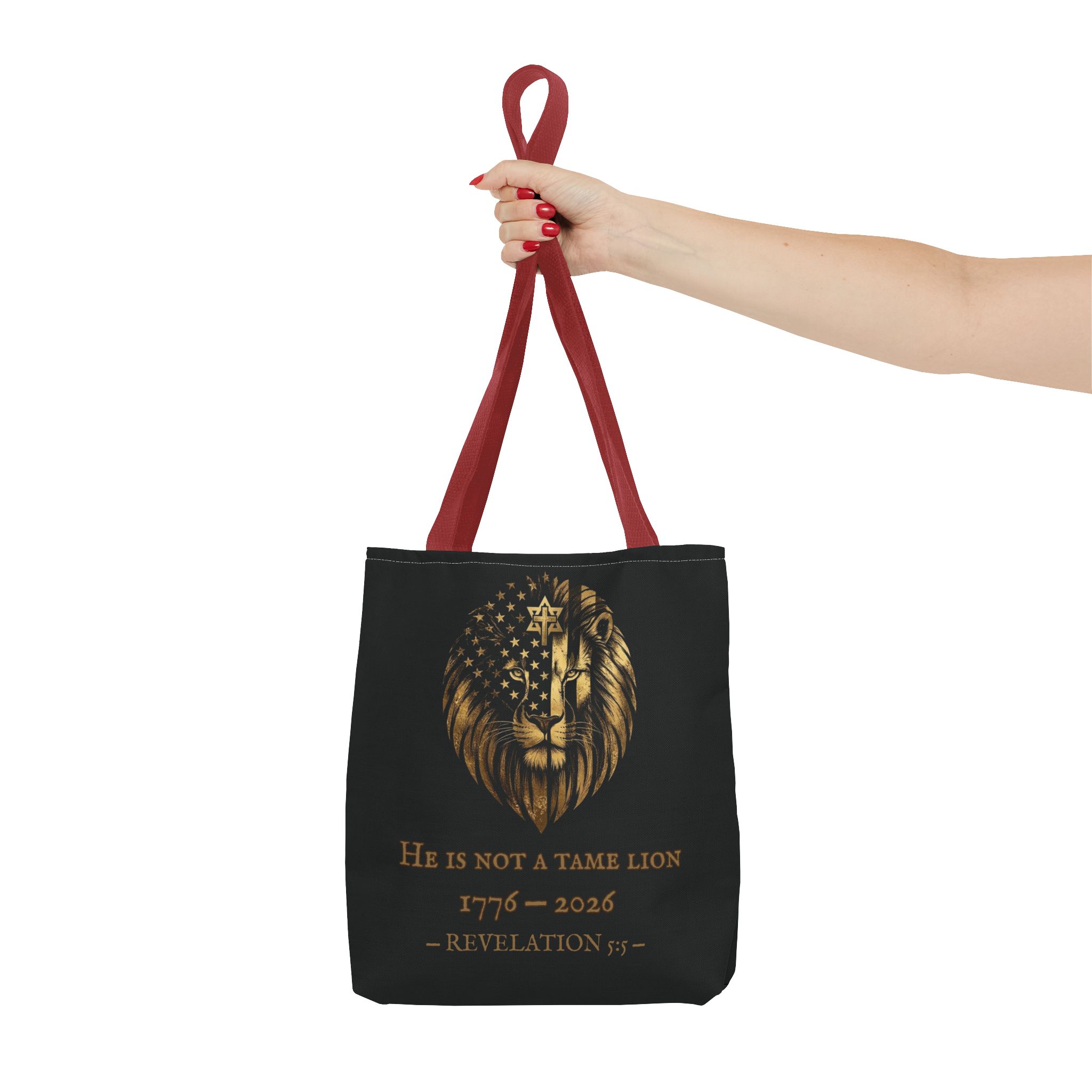 He Is Not A Tame Lion Tote — Narnia × America 250 × Revelation 5:5 16 He Is Not A Tame Lion Tote — Narnia × America 250 × Revelation 5:5 - Image 16