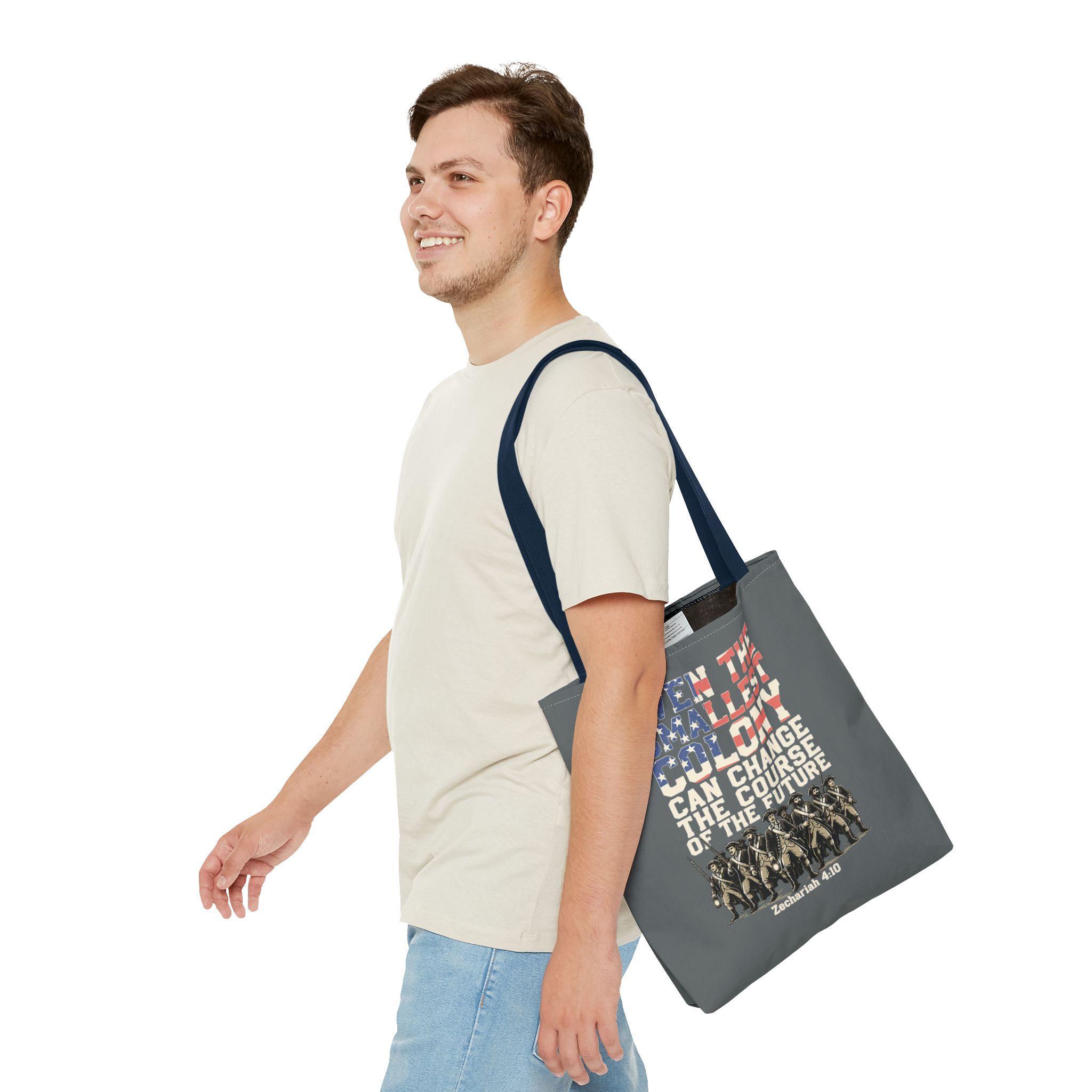 The Smallest Colony Tote Bag — Lord of the Rings × America 250 × Zechariah 4:10 93 The Smallest Colony Tote Bag — Lord of the Rings × America 250 × Zechariah 4:10 - Image 93