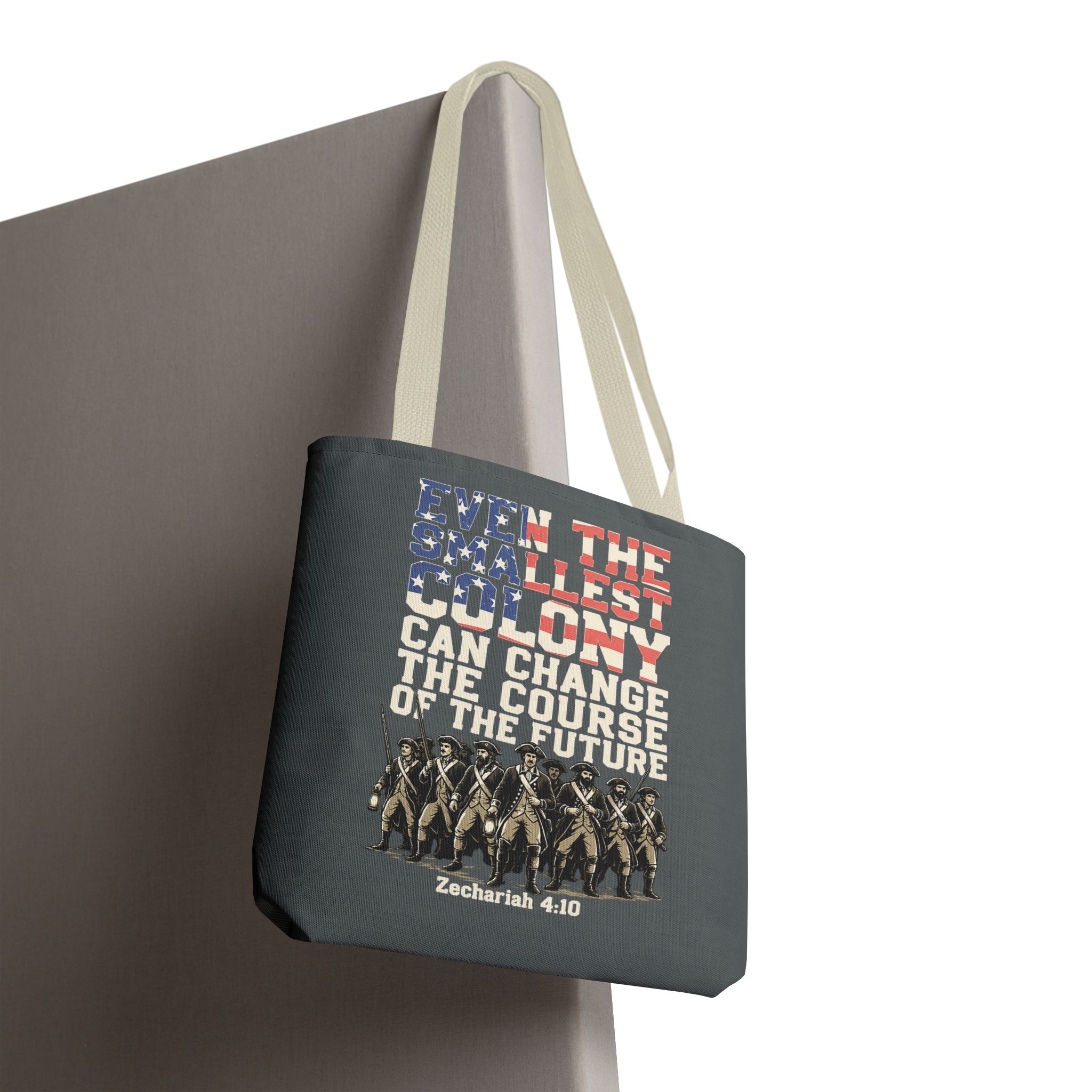 The Smallest Colony Tote Bag — Lord of the Rings × America 250 × Zechariah 4:10 70 The Smallest Colony Tote Bag — Lord of the Rings × America 250 × Zechariah 4:10 - Image 70