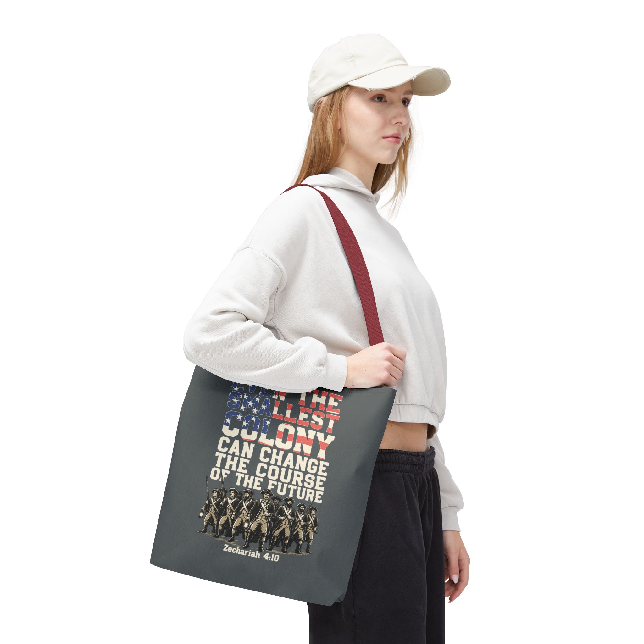 The Smallest Colony Tote Bag — Lord of the Rings × America 250 × Zechariah 4:10 32 The Smallest Colony Tote Bag — Lord of the Rings × America 250 × Zechariah 4:10 - Image 32