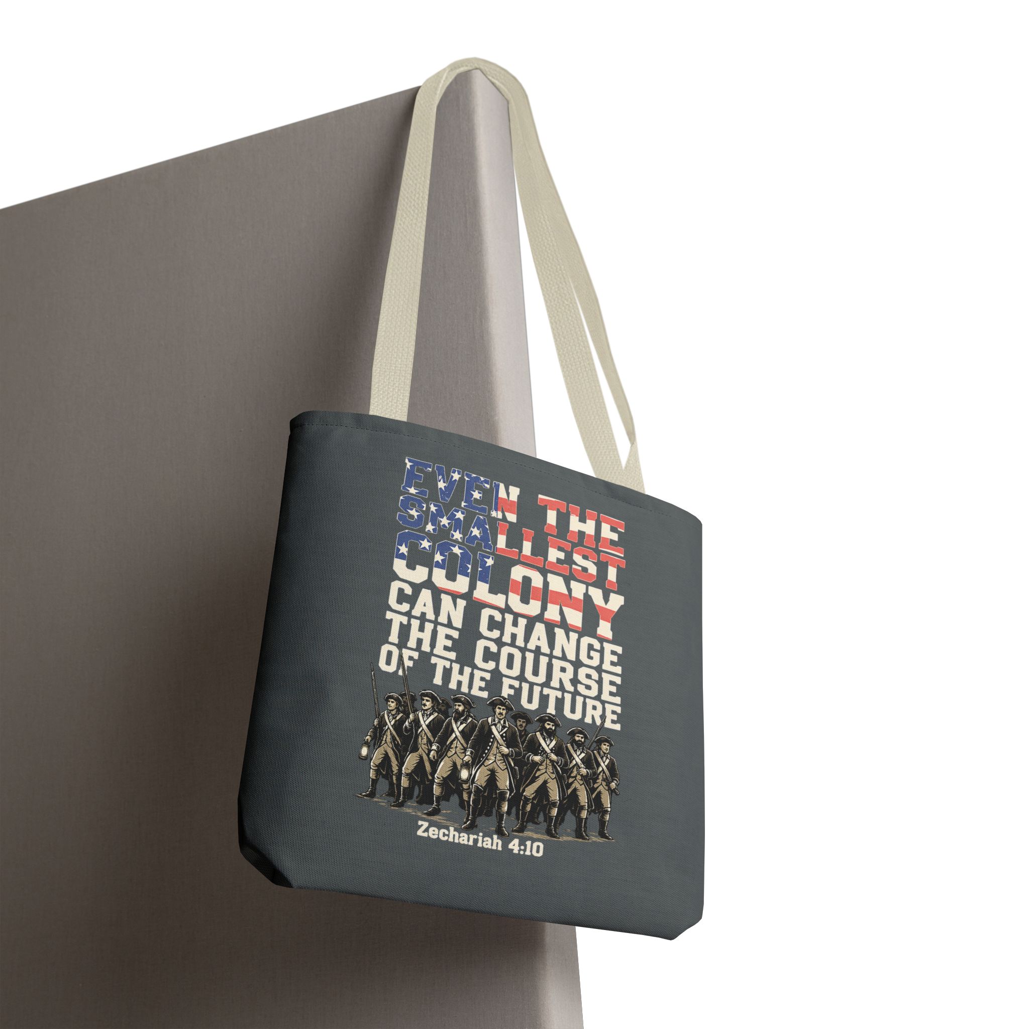 The Smallest Colony Tote Bag — Lord of the Rings × America 250 × Zechariah 4:10 84 The Smallest Colony Tote Bag — Lord of the Rings × America 250 × Zechariah 4:10 - Image 84