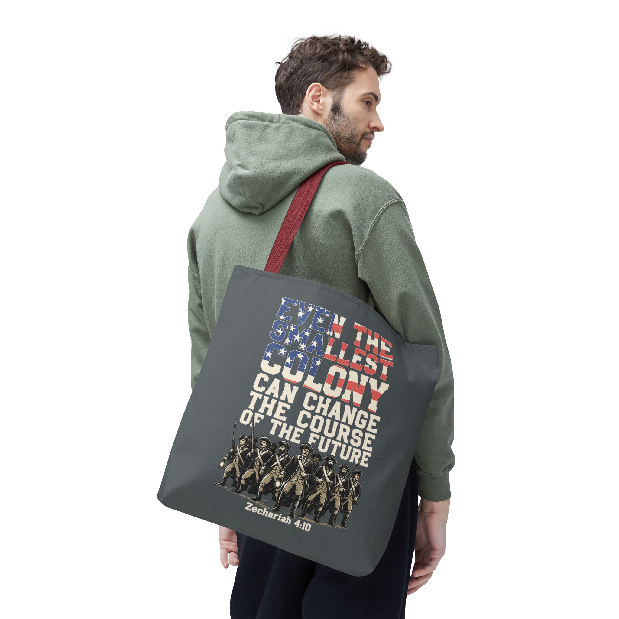 The Smallest Colony Tote Bag — Lord of the Rings × America 250 × Zechariah 4:10 40 The Smallest Colony Tote Bag — Lord of the Rings × America 250 × Zechariah 4:10 - Image 40
