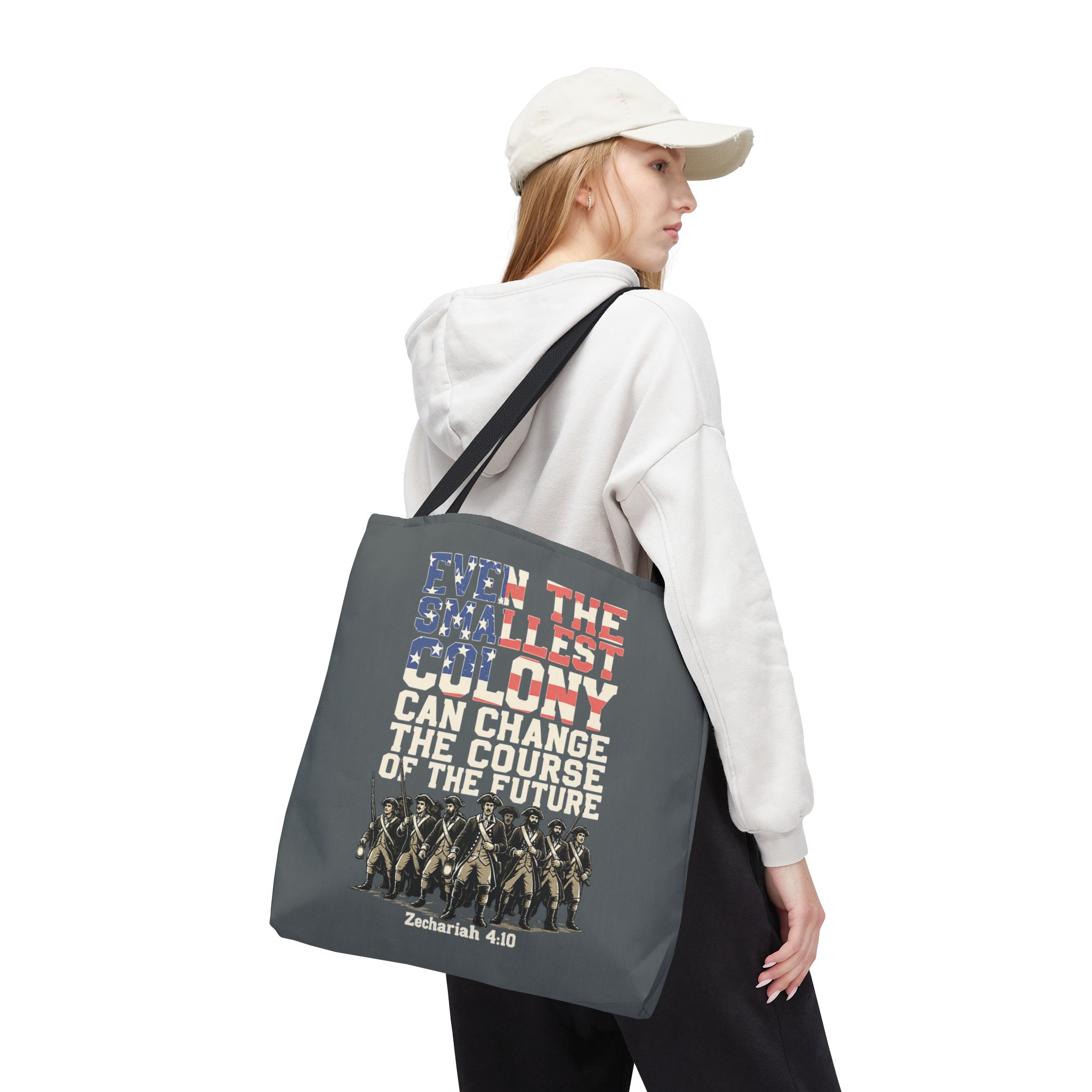 The Smallest Colony Tote Bag — Lord of the Rings × America 250 × Zechariah 4:10 18 The Smallest Colony Tote Bag — Lord of the Rings × America 250 × Zechariah 4:10 - Image 18