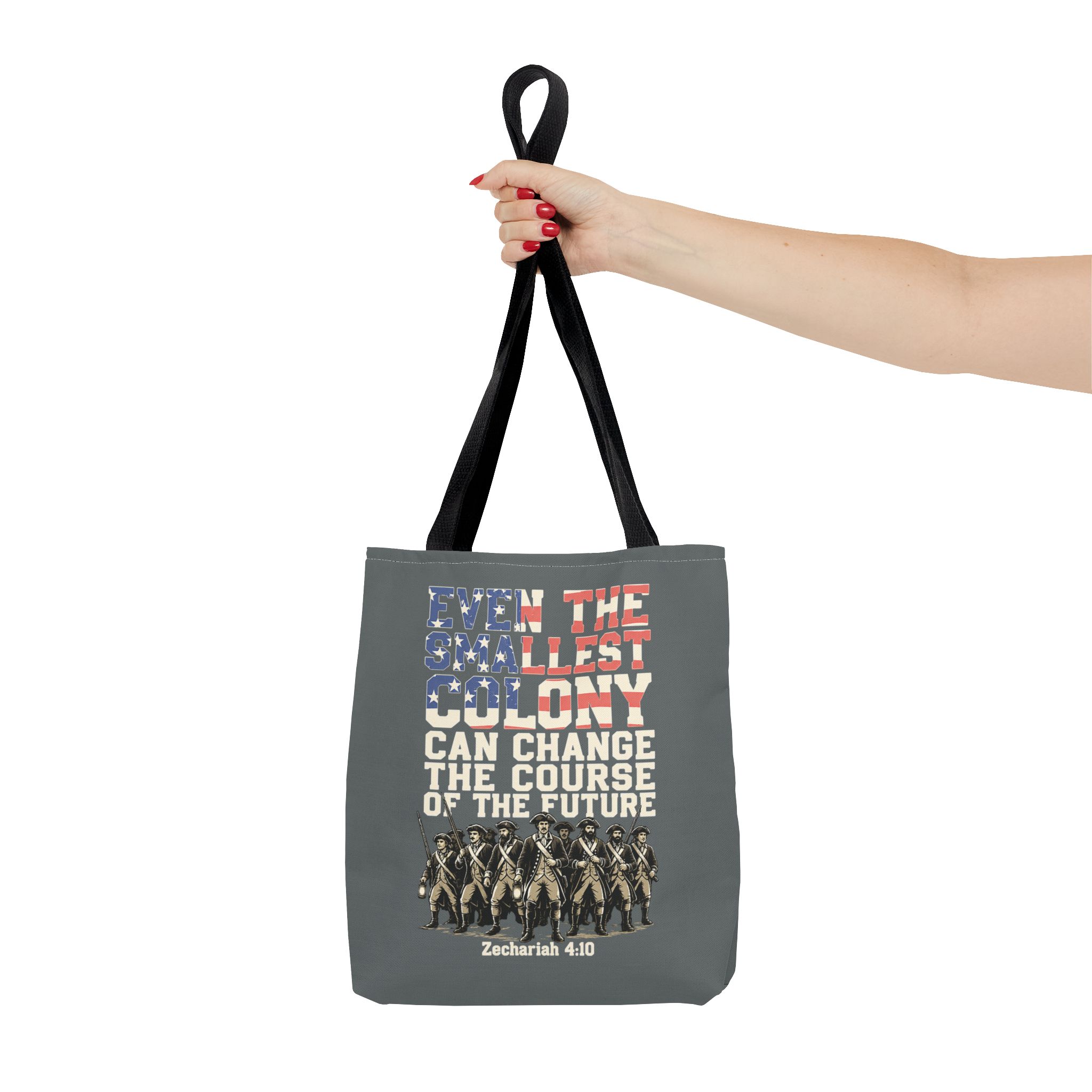 The Smallest Colony Tote Bag — Lord of the Rings × America 250 × Zechariah 4:10 3 The Smallest Colony Tote Bag — Lord of the Rings × America 250 × Zechariah 4:10 - Image 3