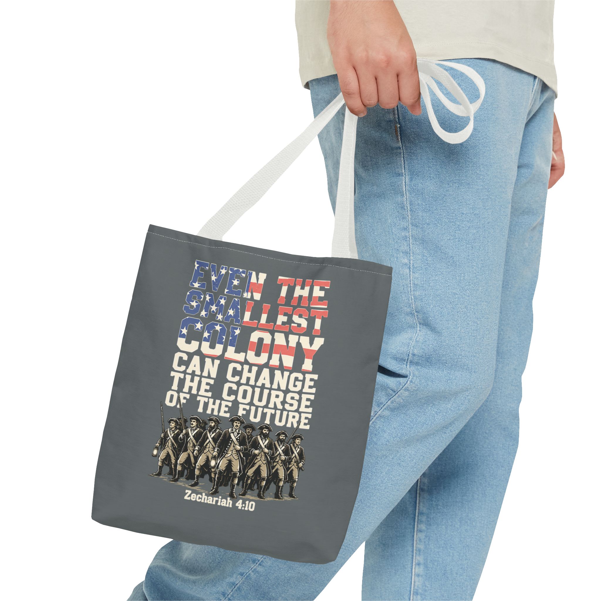 The Smallest Colony Tote Bag — Lord of the Rings × America 250 × Zechariah 4:10 44 The Smallest Colony Tote Bag — Lord of the Rings × America 250 × Zechariah 4:10 - Image 44