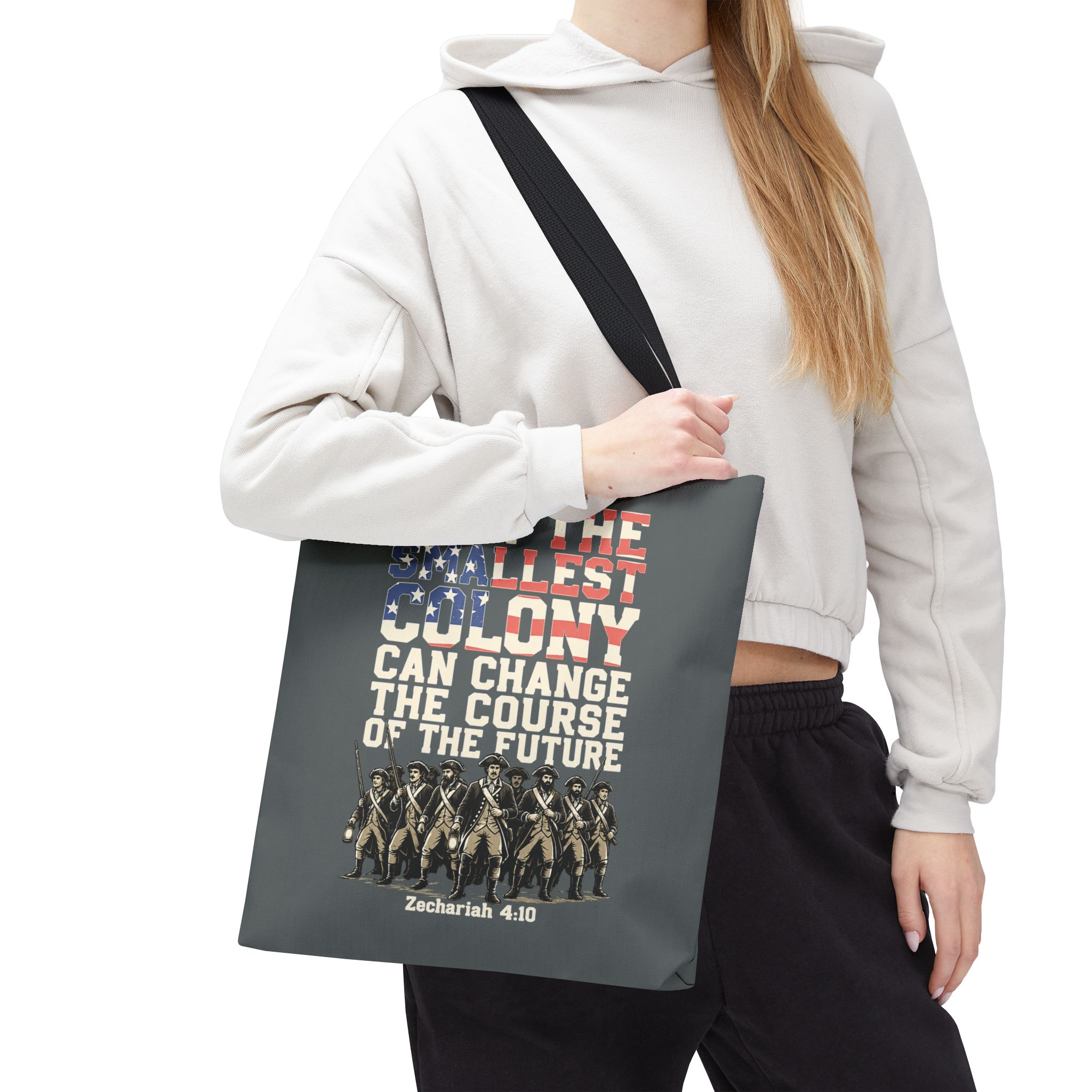 The Smallest Colony Tote Bag — Lord of the Rings × America 250 × Zechariah 4:10 13 The Smallest Colony Tote Bag — Lord of the Rings × America 250 × Zechariah 4:10 - Image 13