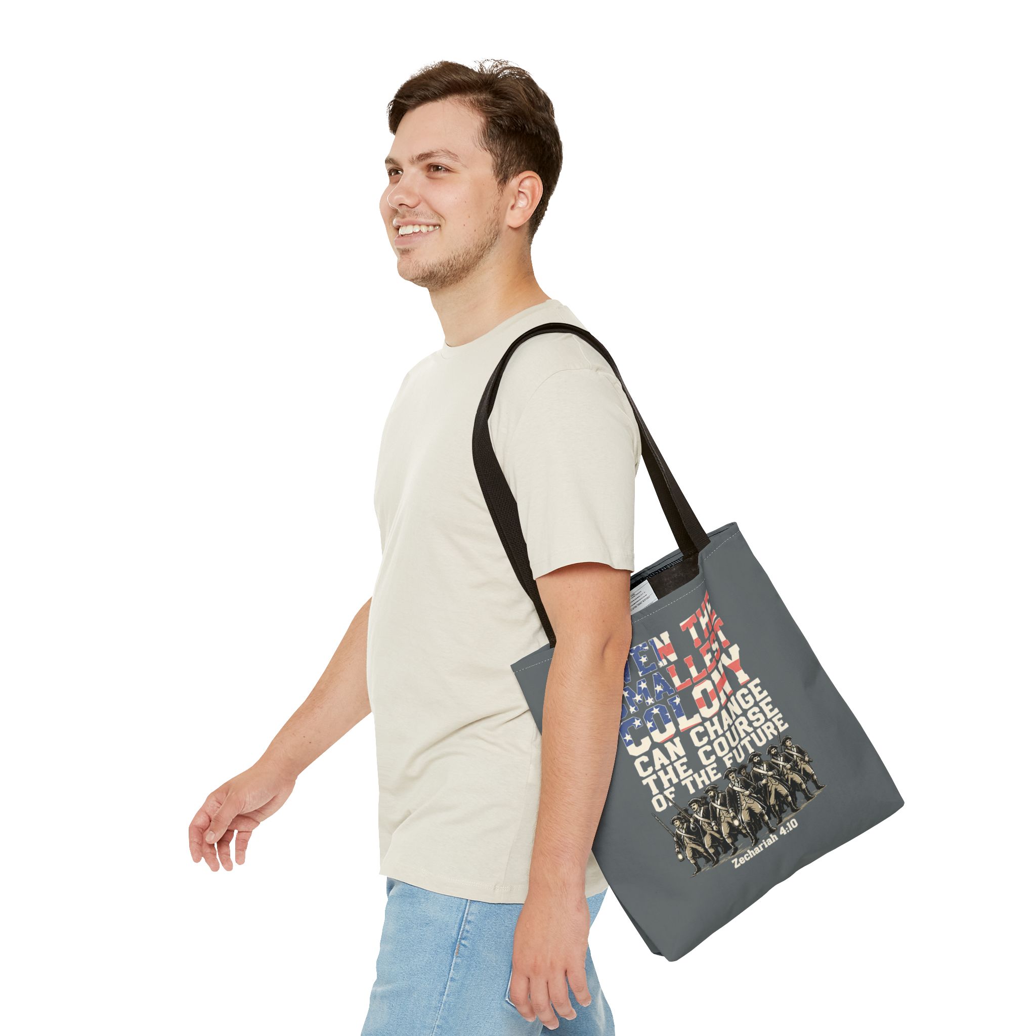 The Smallest Colony Tote Bag — Lord of the Rings × America 250 × Zechariah 4:10 9 The Smallest Colony Tote Bag — Lord of the Rings × America 250 × Zechariah 4:10 - Image 9