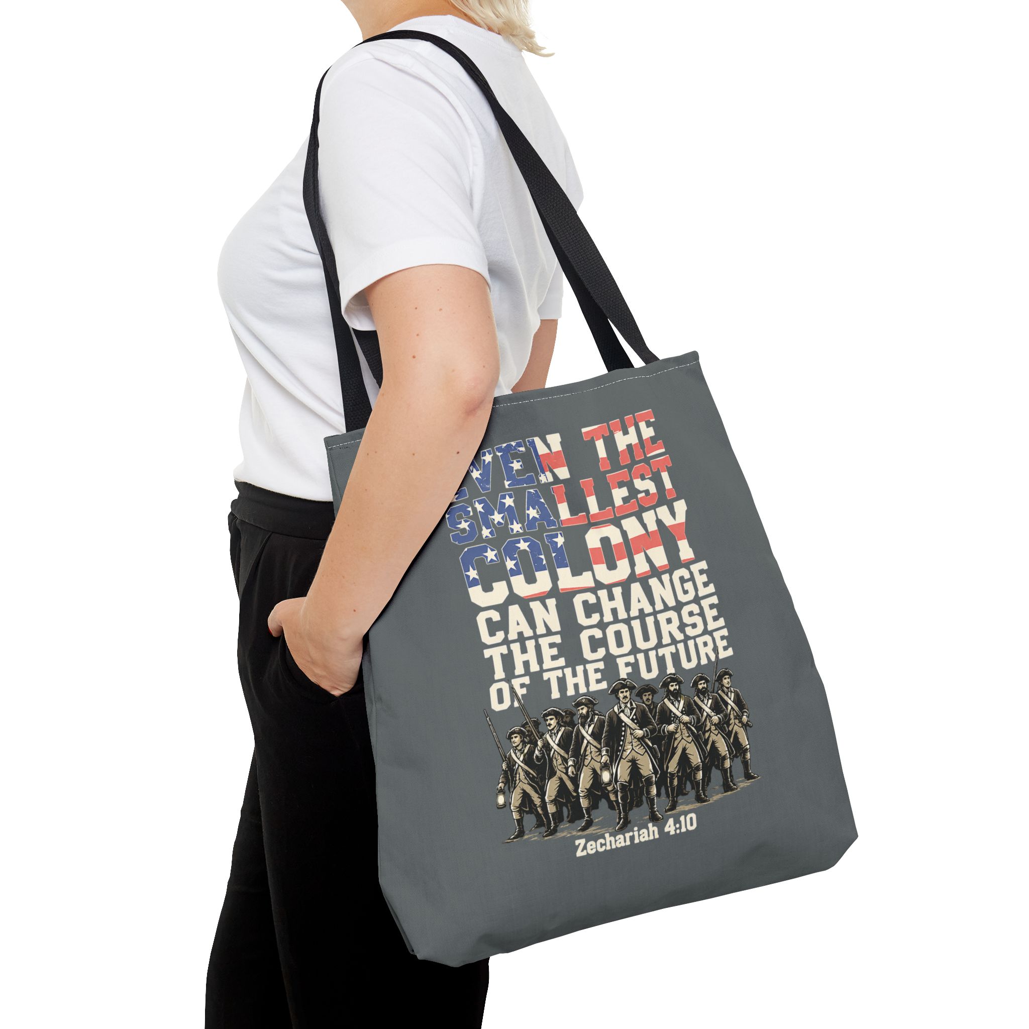 The Smallest Colony Tote Bag — Lord of the Rings × America 250 × Zechariah 4:10 17 The Smallest Colony Tote Bag — Lord of the Rings × America 250 × Zechariah 4:10 - Image 17