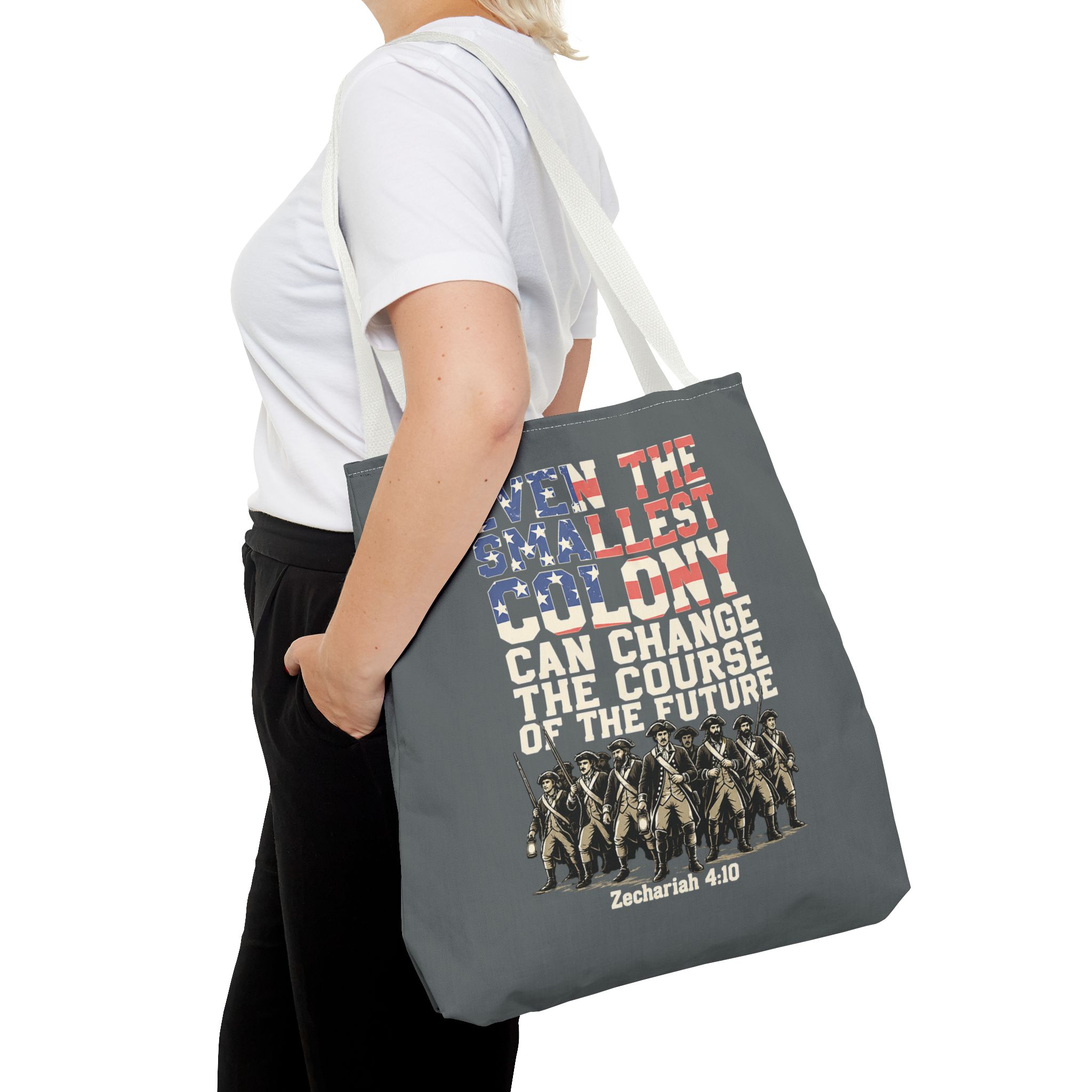 The Smallest Colony Tote Bag — Lord of the Rings × America 250 × Zechariah 4:10 59 The Smallest Colony Tote Bag — Lord of the Rings × America 250 × Zechariah 4:10 - Image 59