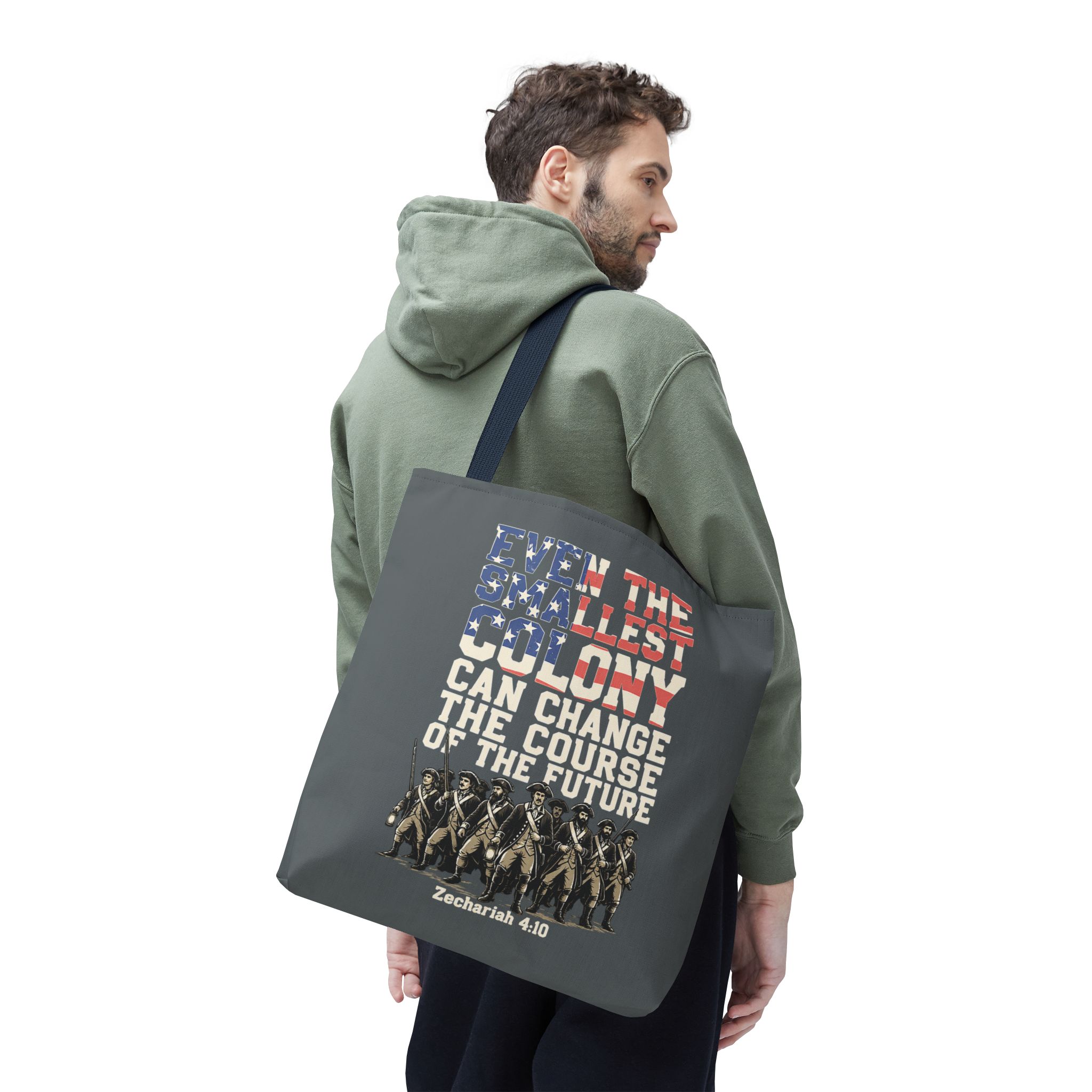 The Smallest Colony Tote Bag — Lord of the Rings × America 250 × Zechariah 4:10 103 The Smallest Colony Tote Bag — Lord of the Rings × America 250 × Zechariah 4:10 - Image 103