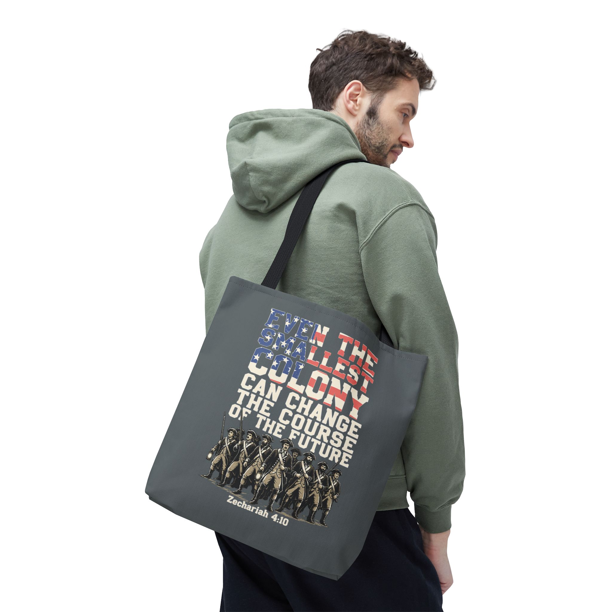 The Smallest Colony Tote Bag — Lord of the Rings × America 250 × Zechariah 4:10 12 The Smallest Colony Tote Bag — Lord of the Rings × America 250 × Zechariah 4:10 - Image 12