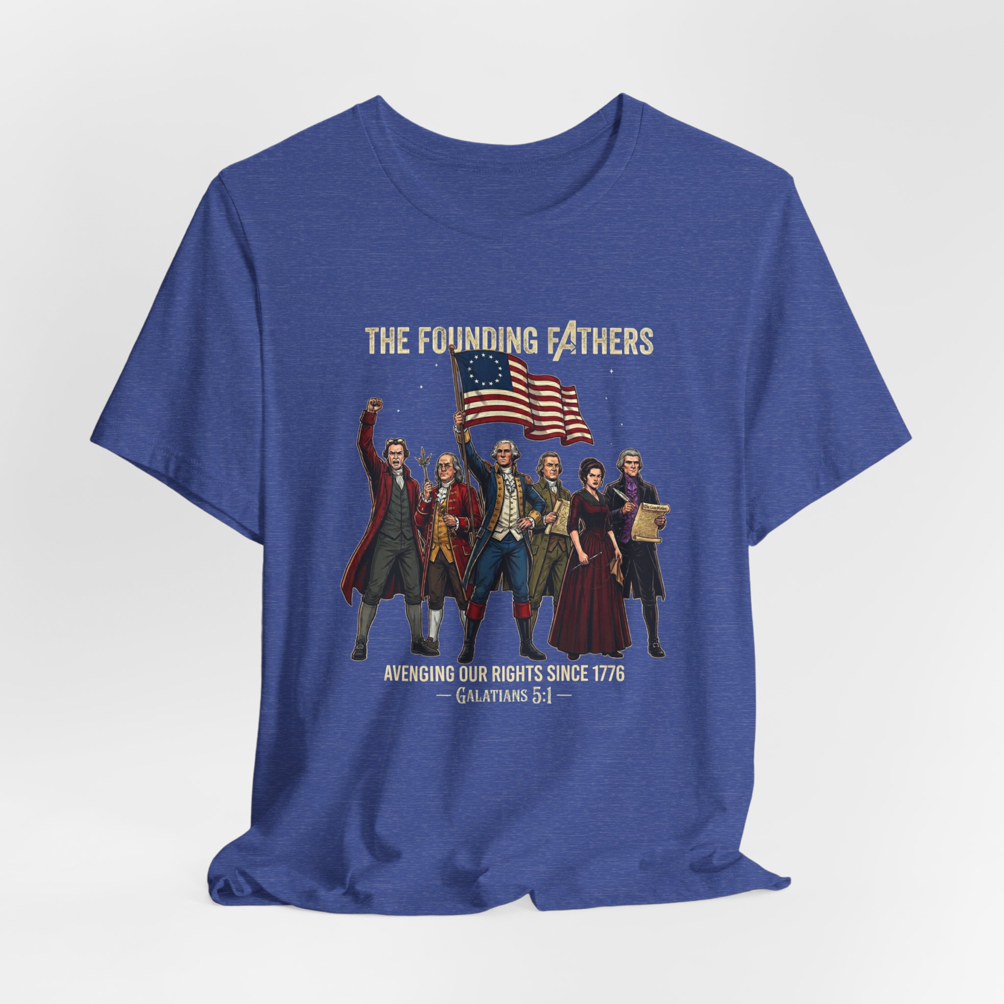 The Founding Fathers Tee — Avengers × America 250 × Galatians 5:1 14 The Founding Fathers Tee — Avengers × America 250 × Galatians 5:1 - Image 14