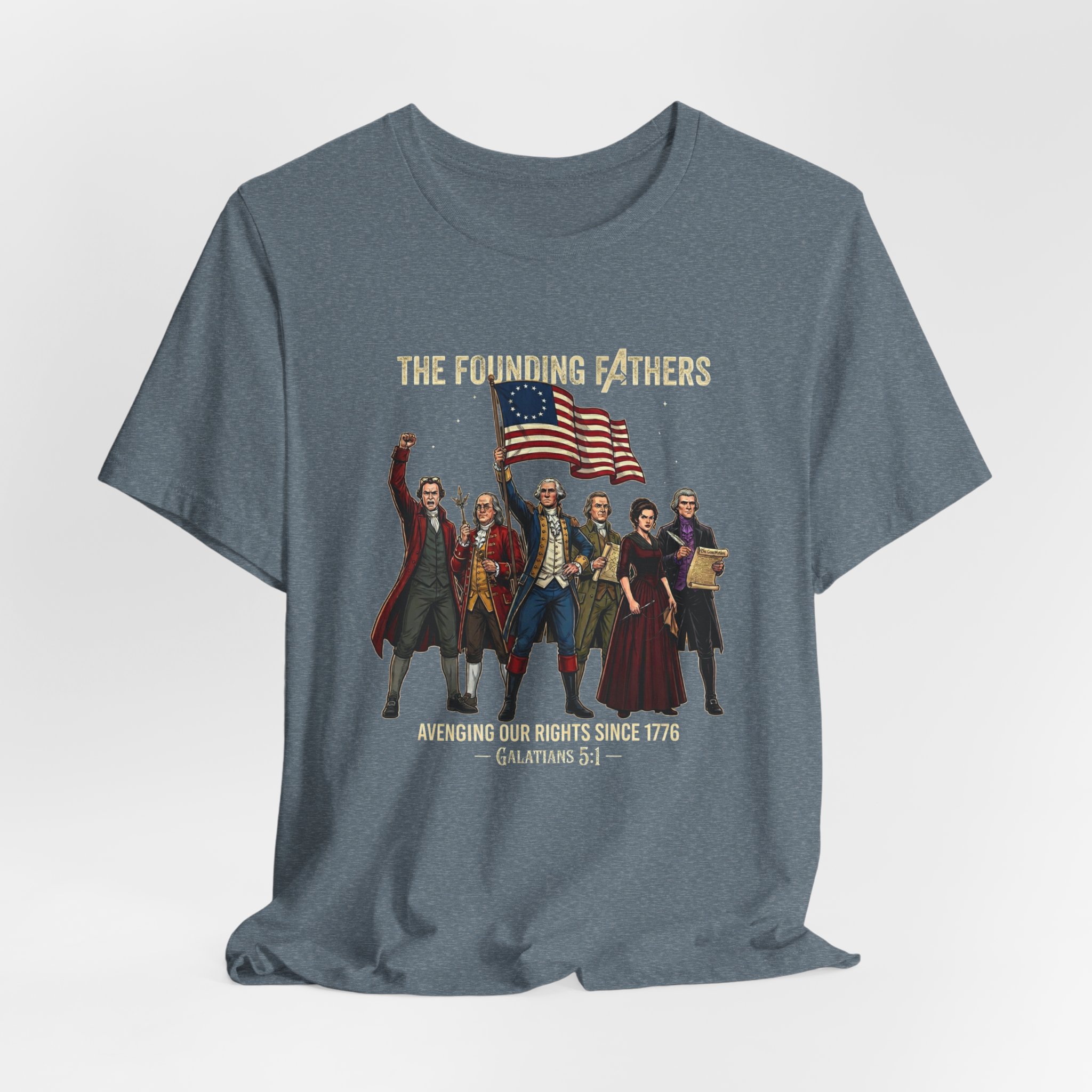 The Founding Fathers Tee — Avengers × America 250 × Galatians 5:1 18 The Founding Fathers Tee — Avengers × America 250 × Galatians 5:1 - Image 18