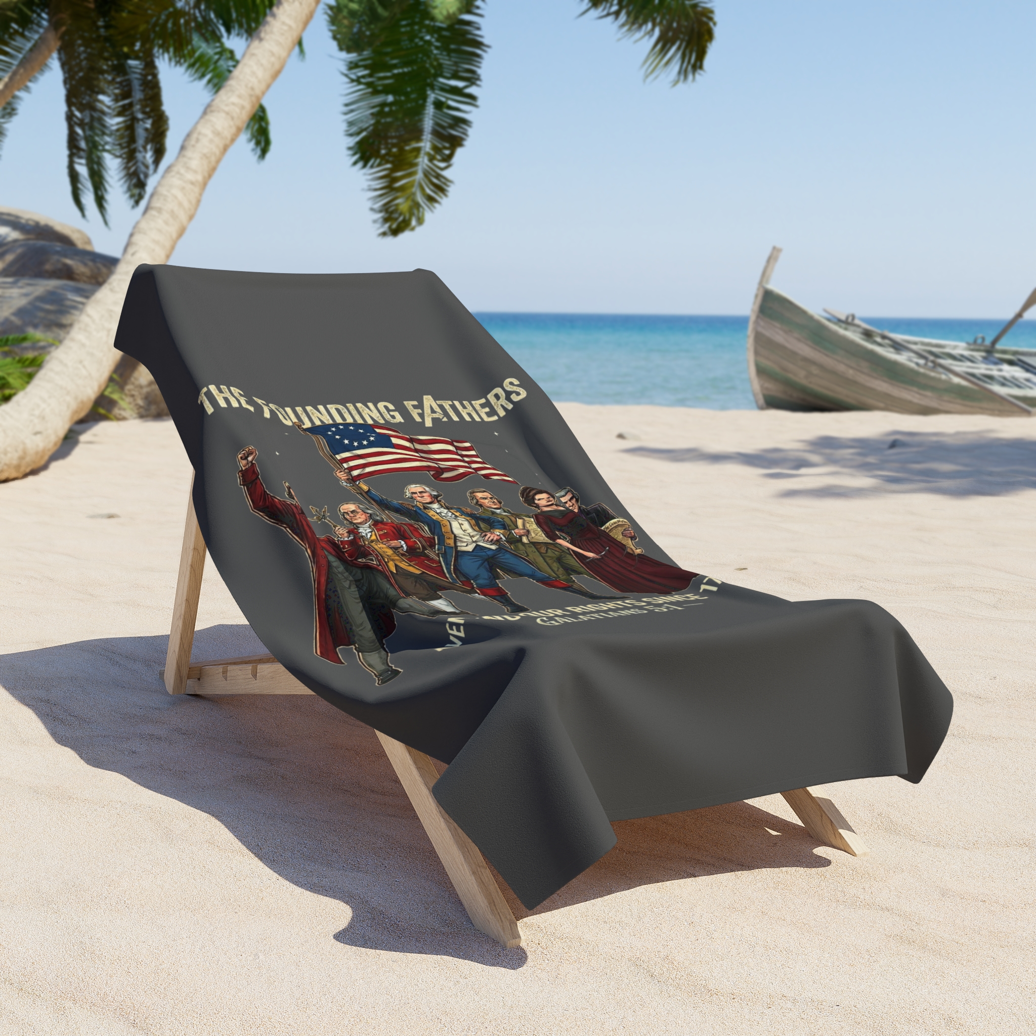 The Founding Fathers Towel — Avengers × America 250 × Galatians 5:1 4 The Founding Fathers Towel — Avengers × America 250 × Galatians 5:1 - Image 4