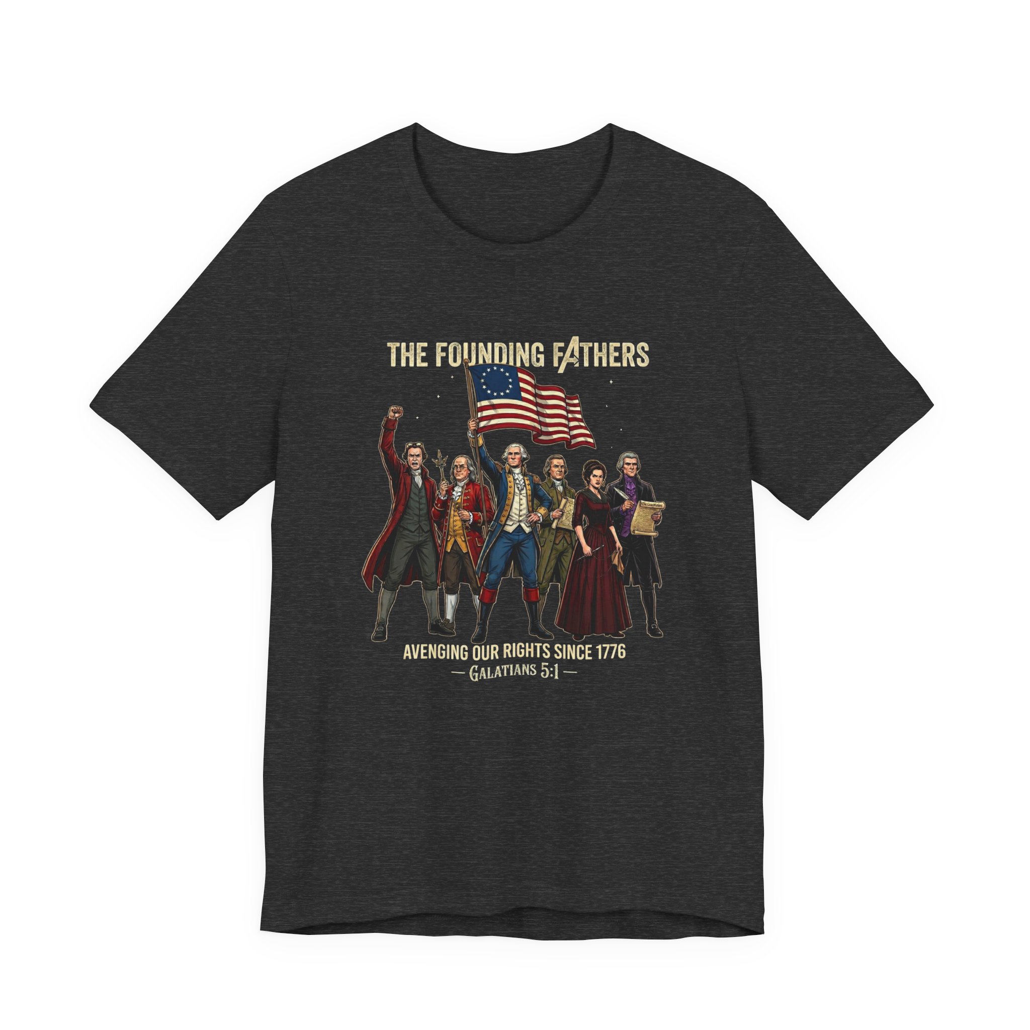 The Founding Fathers Tee — Avengers × America 250 × Galatians 5:1 6 The Founding Fathers Tee — Avengers × America 250 × Galatians 5:1 - Image 6