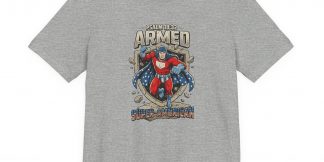 Armed Tee &mdash; Super-American &times; Psalm 18:32