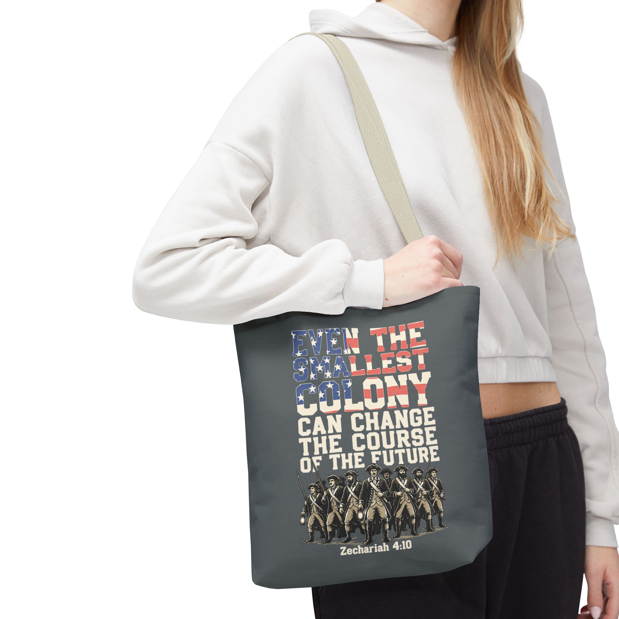 The Smallest Colony Tote Bag — Lord of the Rings × America 250 × Zechariah 4:10 69 The Smallest Colony Tote Bag — Lord of the Rings × America 250 × Zechariah 4:10 - Image 69