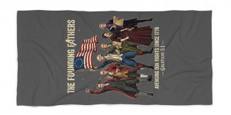 The Founding Fathers Towel — Avengers × America 250 × Galatians 5:1