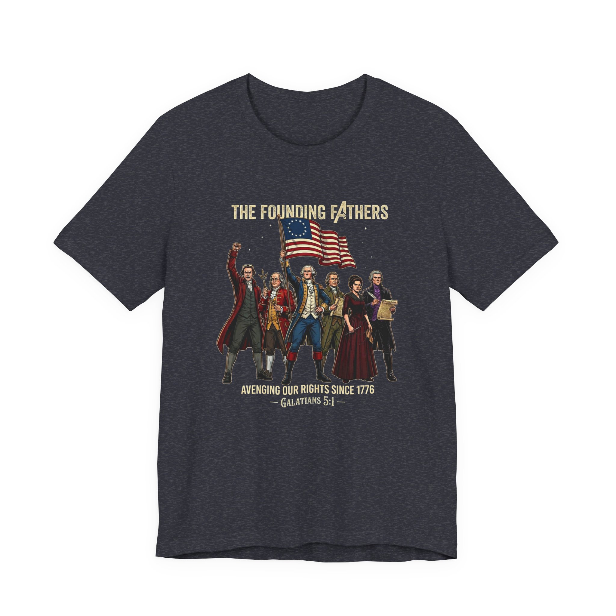The Founding Fathers Tee — Avengers × America 250 × Galatians 5:1 19 The Founding Fathers Tee — Avengers × America 250 × Galatians 5:1 - Image 19
