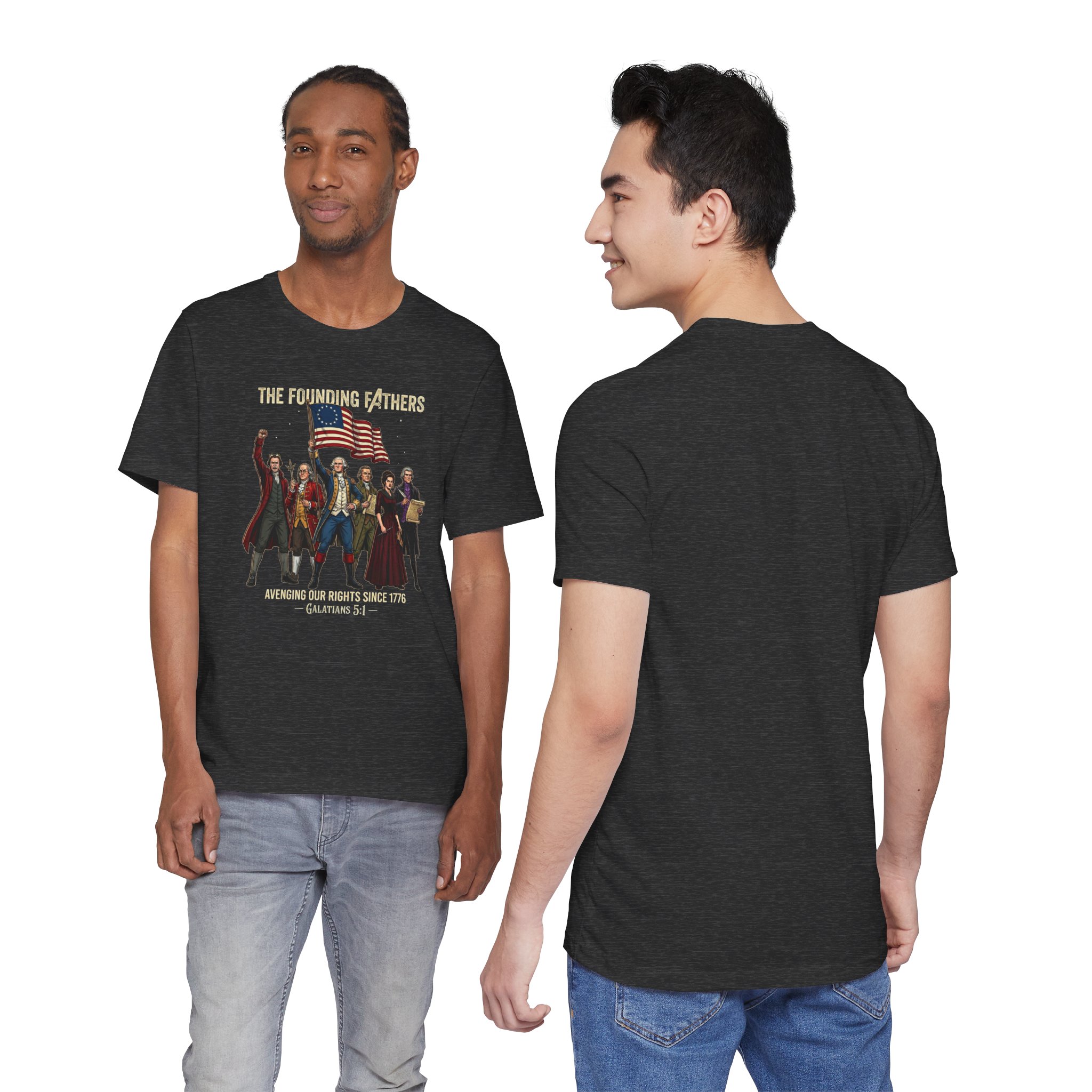 The Founding Fathers Tee — Avengers × America 250 × Galatians 5:1 9 The Founding Fathers Tee — Avengers × America 250 × Galatians 5:1 - Image 9