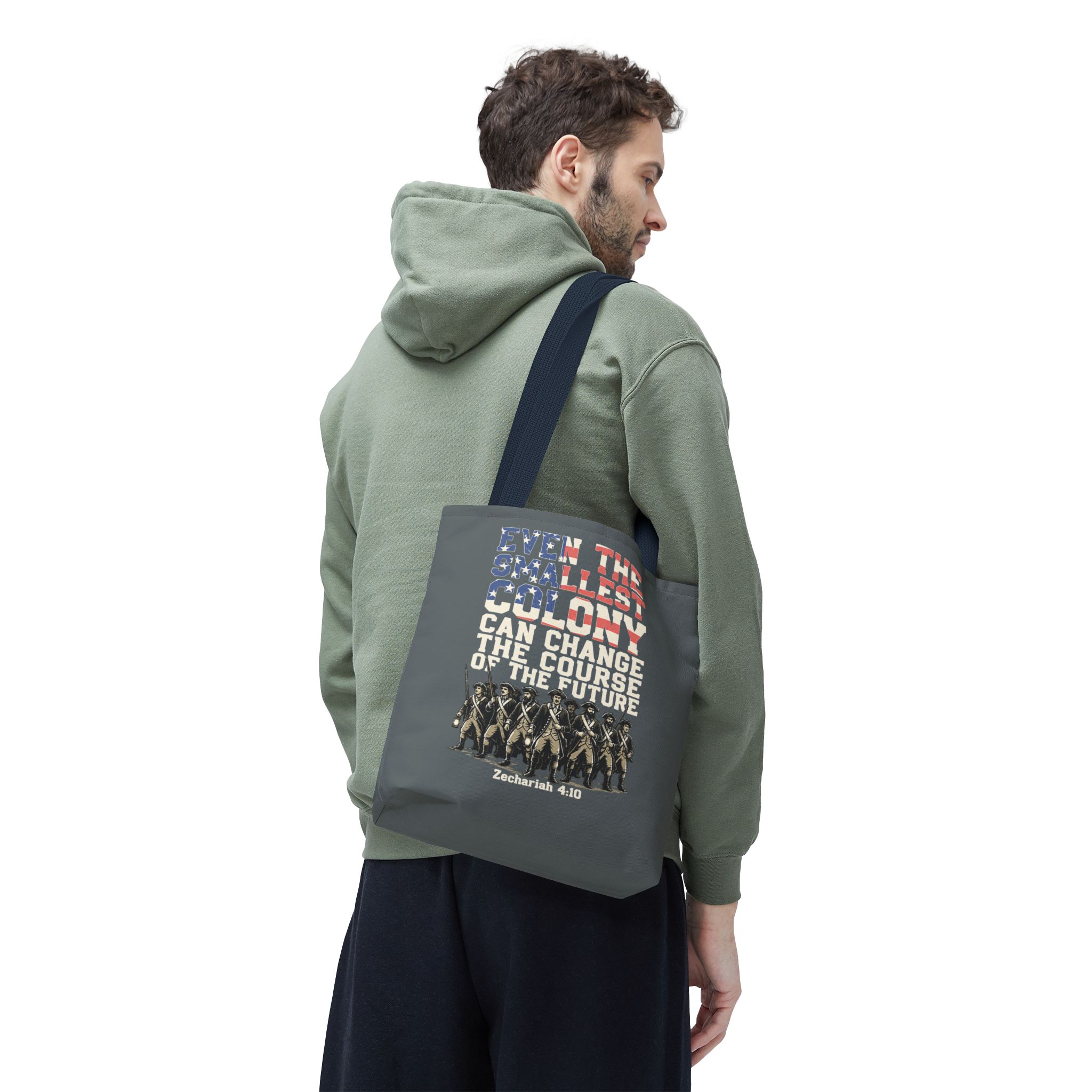 The Smallest Colony Tote Bag — Lord of the Rings × America 250 × Zechariah 4:10 89 The Smallest Colony Tote Bag — Lord of the Rings × America 250 × Zechariah 4:10 - Image 89