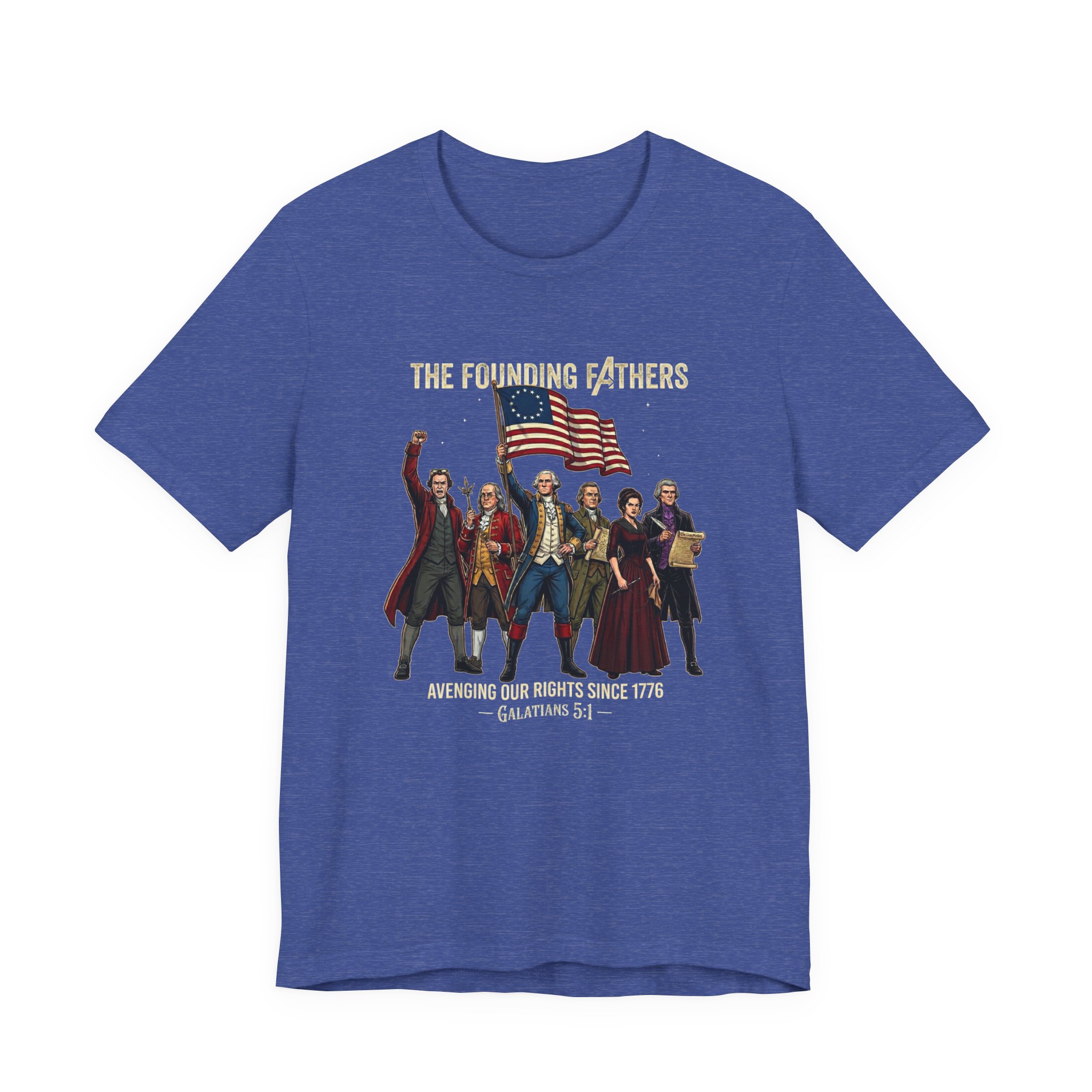 The Founding Fathers Tee — Avengers × America 250 × Galatians 5:1 11 The Founding Fathers Tee — Avengers × America 250 × Galatians 5:1 - Image 11