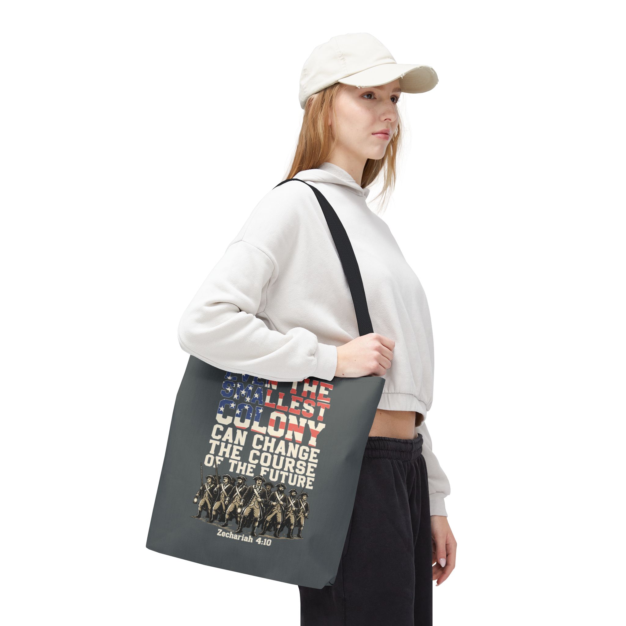 The Smallest Colony Tote Bag — Lord of the Rings × America 250 × Zechariah 4:10 11 The Smallest Colony Tote Bag — Lord of the Rings × America 250 × Zechariah 4:10 - Image 11