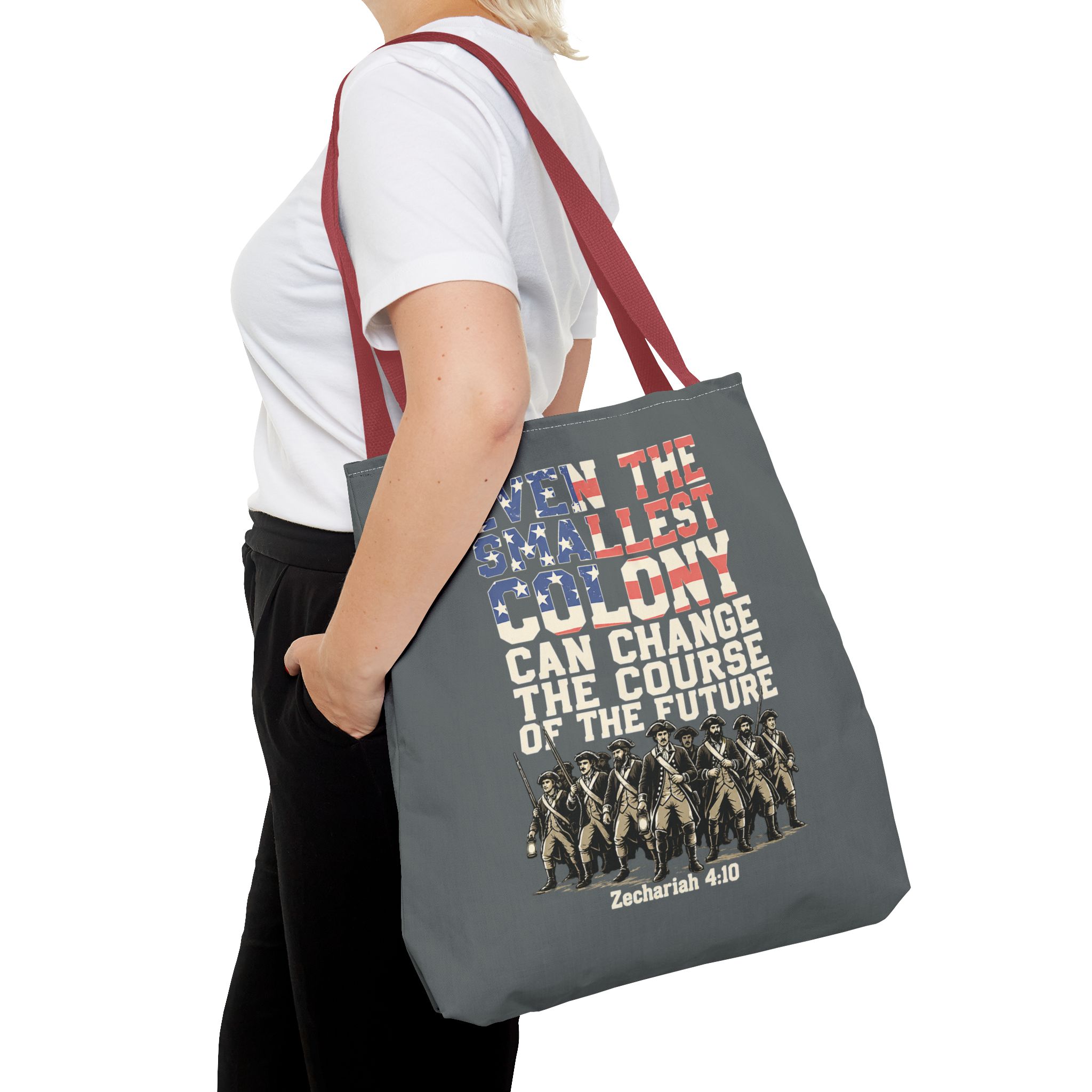 The Smallest Colony Tote Bag — Lord of the Rings × America 250 × Zechariah 4:10 38 The Smallest Colony Tote Bag — Lord of the Rings × America 250 × Zechariah 4:10 - Image 38