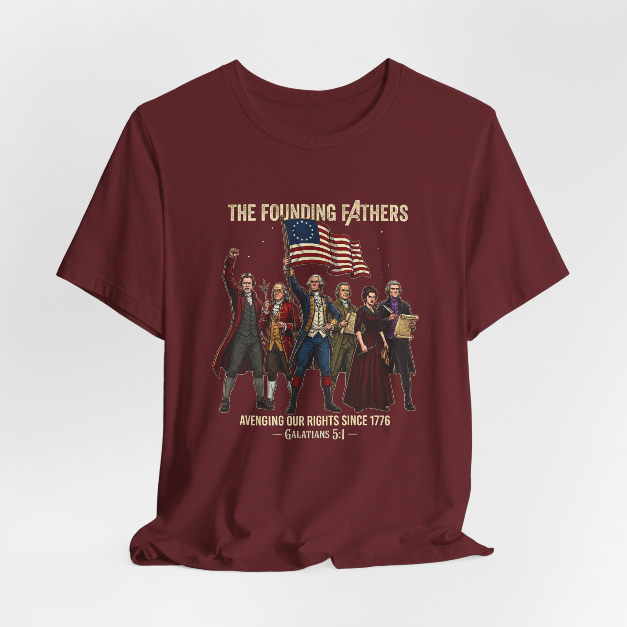 The Founding Fathers Tee — Avengers × America 250 × Galatians 5:1 38 The Founding Fathers Tee — Avengers × America 250 × Galatians 5:1 - Image 38