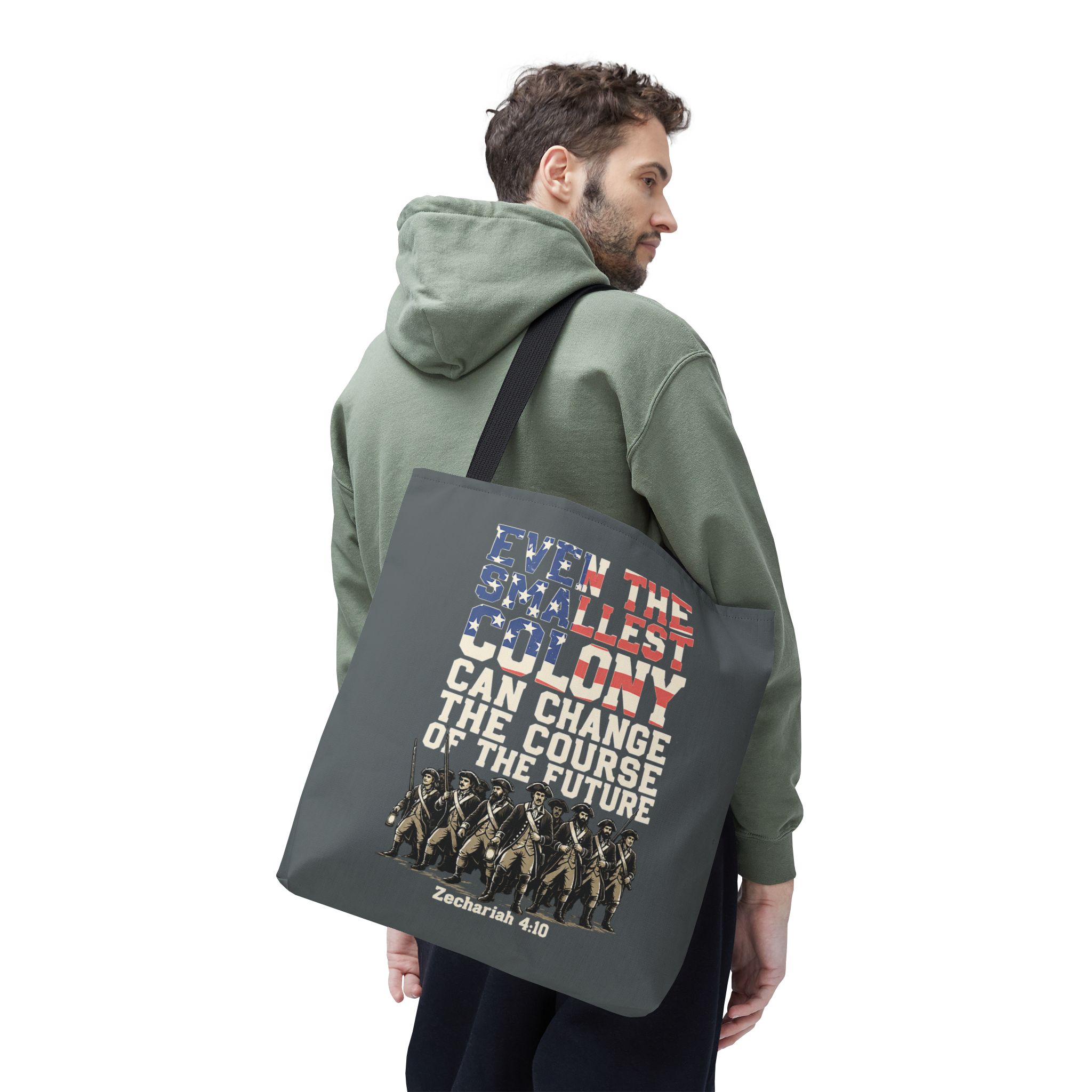 The Smallest Colony Tote Bag — Lord of the Rings × America 250 × Zechariah 4:10 19 The Smallest Colony Tote Bag — Lord of the Rings × America 250 × Zechariah 4:10 - Image 19