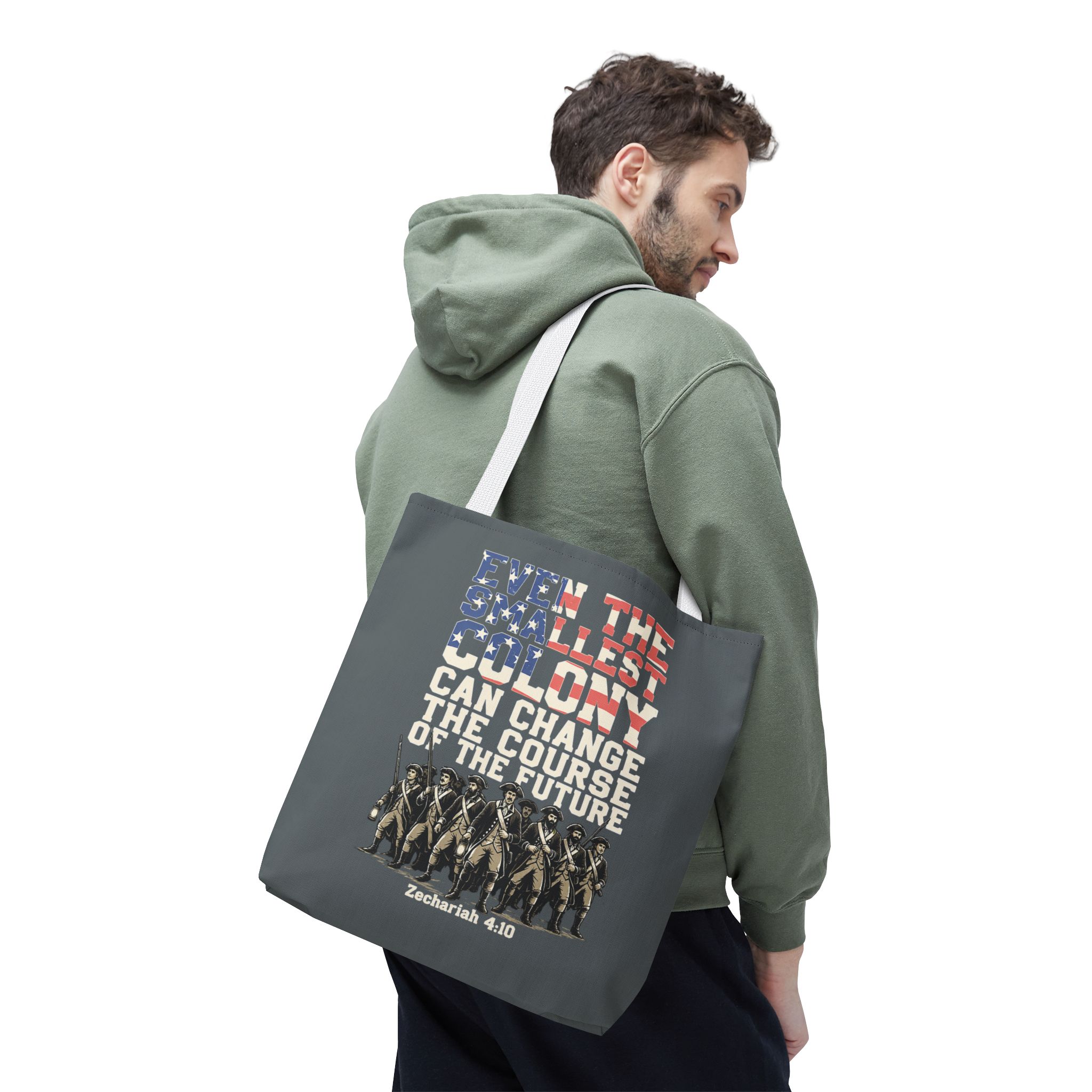The Smallest Colony Tote Bag — Lord of the Rings × America 250 × Zechariah 4:10 54 The Smallest Colony Tote Bag — Lord of the Rings × America 250 × Zechariah 4:10 - Image 54