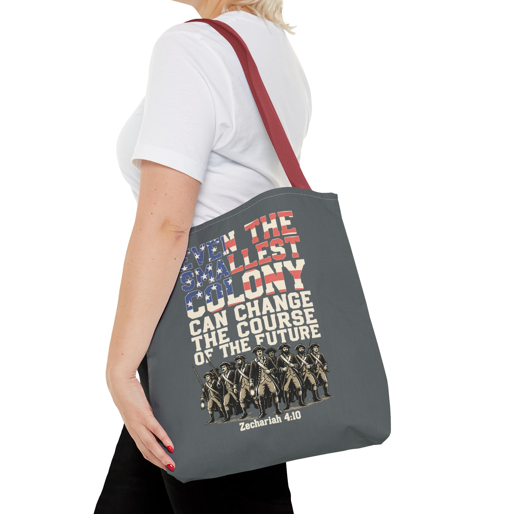 The Smallest Colony Tote Bag — Lord of the Rings × America 250 × Zechariah 4:10 31 The Smallest Colony Tote Bag — Lord of the Rings × America 250 × Zechariah 4:10 - Image 31