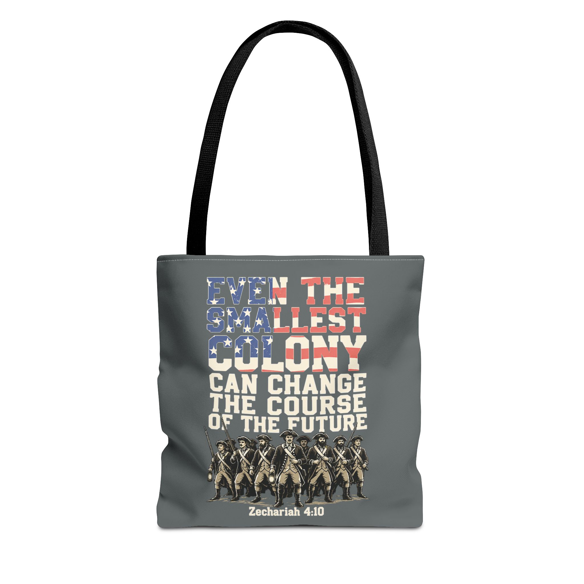 The Smallest Colony Tote Bag — Lord of the Rings × America 250 × Zechariah 4:10 1 The Smallest Colony Tote Bag — Lord of the Rings × America 250 × Zechariah 4:10
