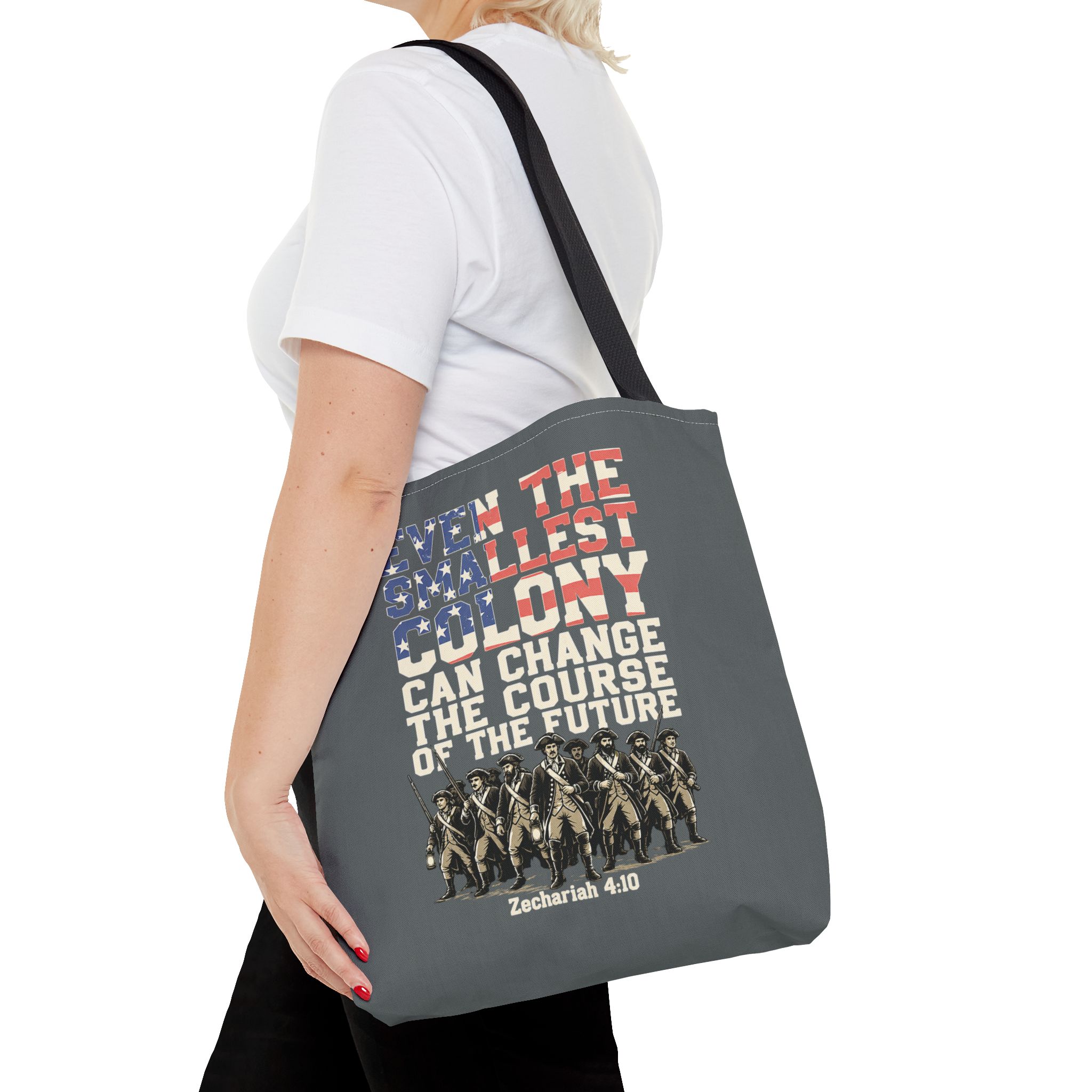 The Smallest Colony Tote Bag — Lord of the Rings × America 250 × Zechariah 4:10 10 The Smallest Colony Tote Bag — Lord of the Rings × America 250 × Zechariah 4:10 - Image 10