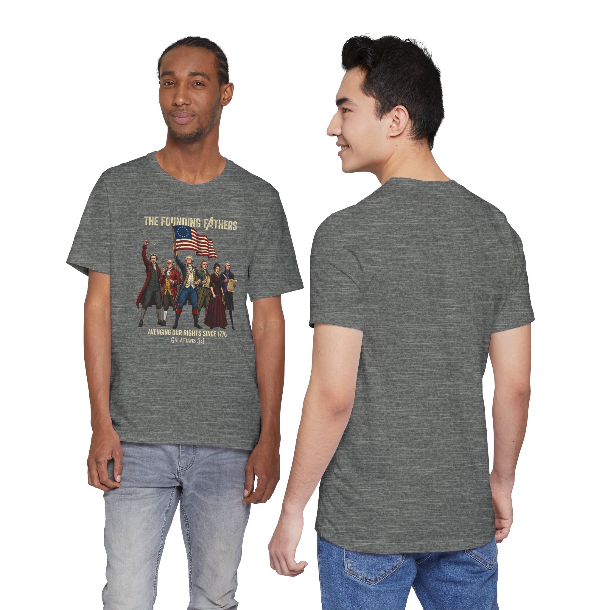 The Founding Fathers Tee — Avengers × America 250 × Galatians 5:1 4 The Founding Fathers Tee — Avengers × America 250 × Galatians 5:1 - Image 4
