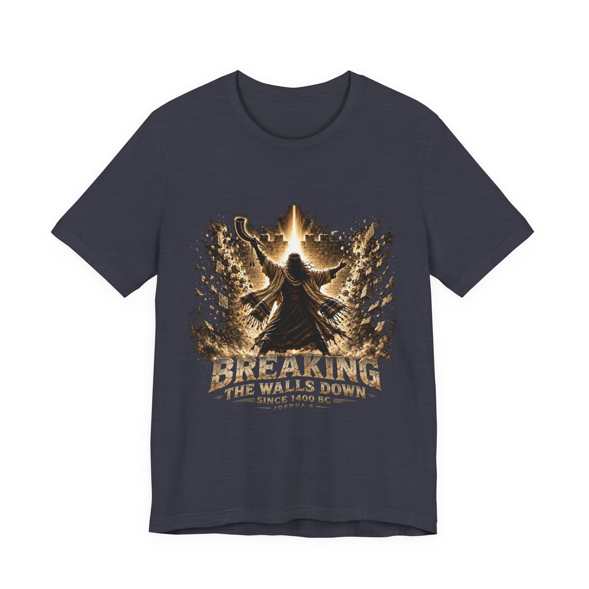 Breaking The Walls Down Tee — Joshua 6 × WWE 33 Breaking The Walls Down Tee — Joshua 6 × WWE - Image 33