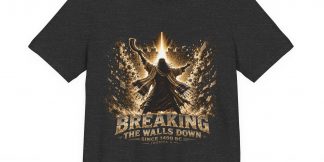Breaking The Walls Down Tee — Joshua 6 × WWE