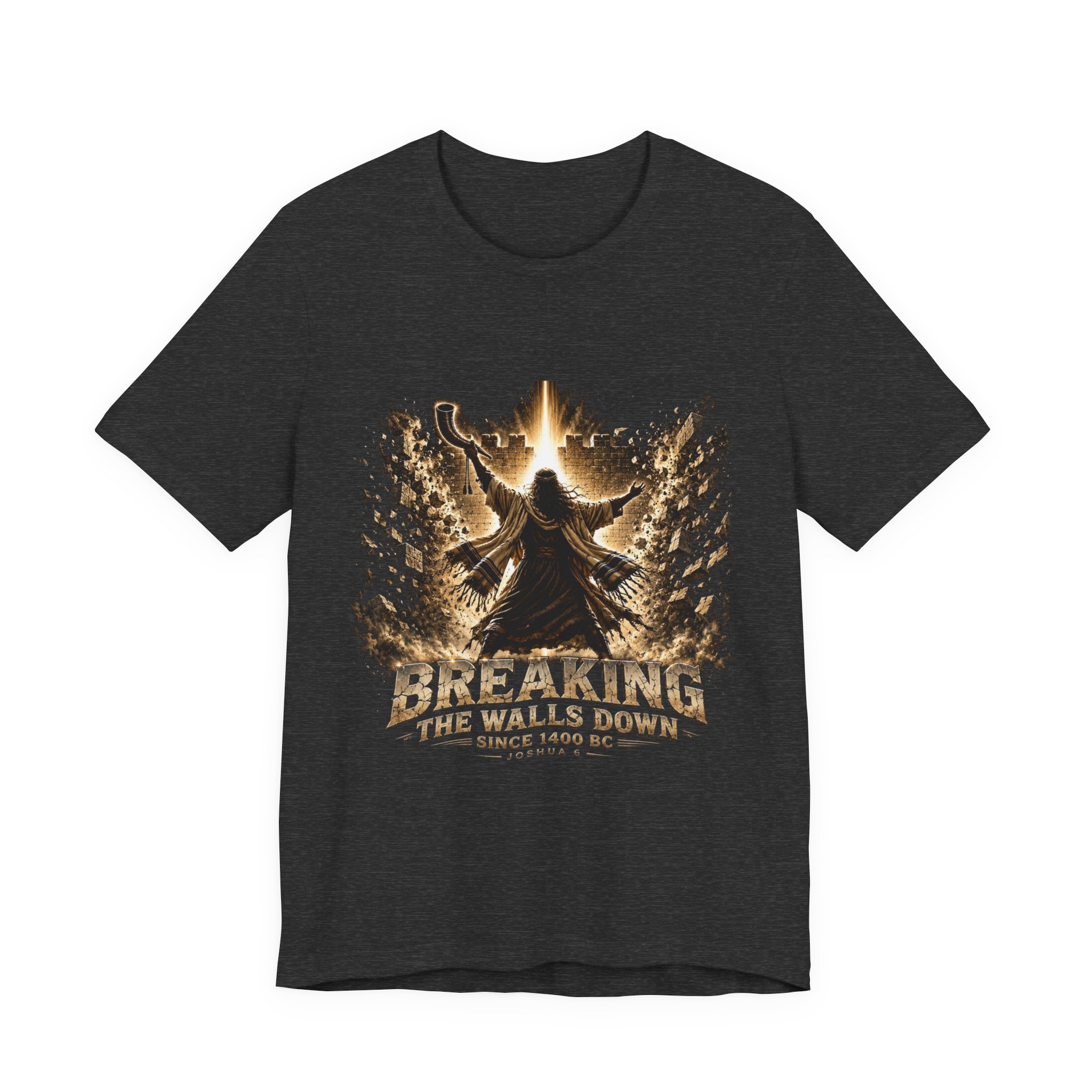 Breaking The Walls Down Tee — Joshua 6 × WWE 1 Breaking The Walls Down Tee — Joshua 6 × WWE
