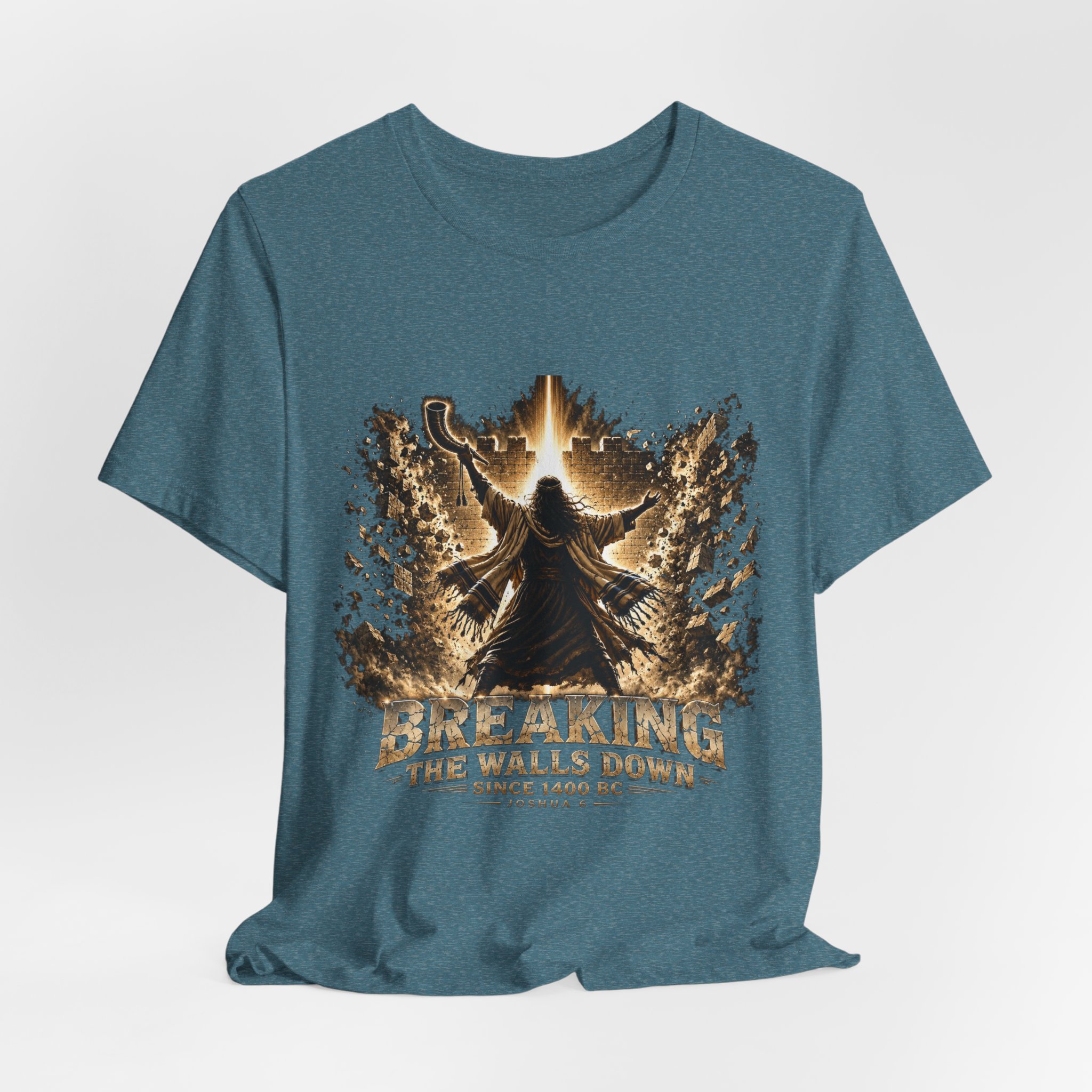 Breaking The Walls Down Tee — Joshua 6 × WWE 28 Breaking The Walls Down Tee — Joshua 6 × WWE - Image 28