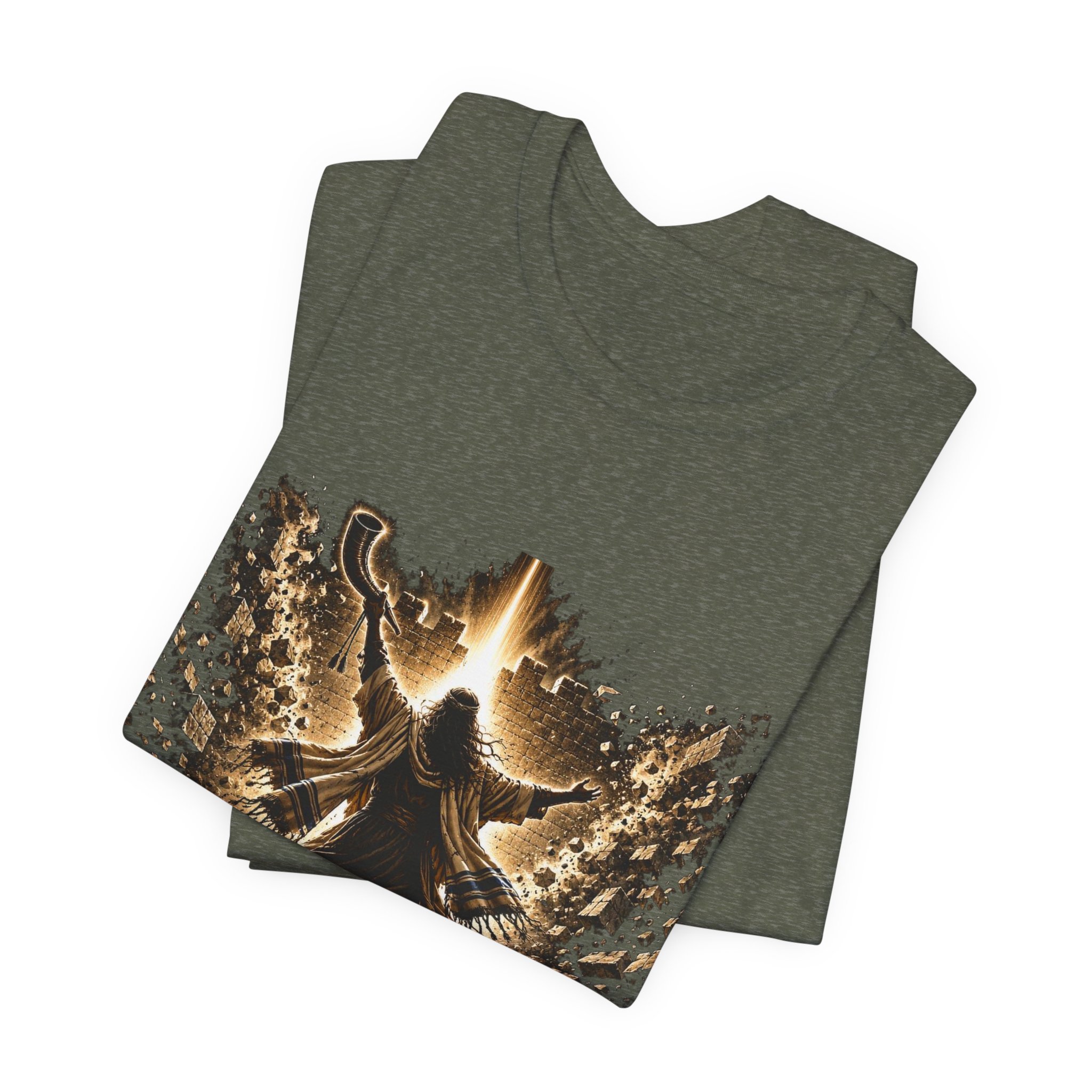Breaking The Walls Down Tee — Joshua 6 × WWE 23 Breaking The Walls Down Tee — Joshua 6 × WWE - Image 23