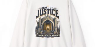 Hall of Justice Sweatshirt — 1 Kings 7:7 × SuperFriends