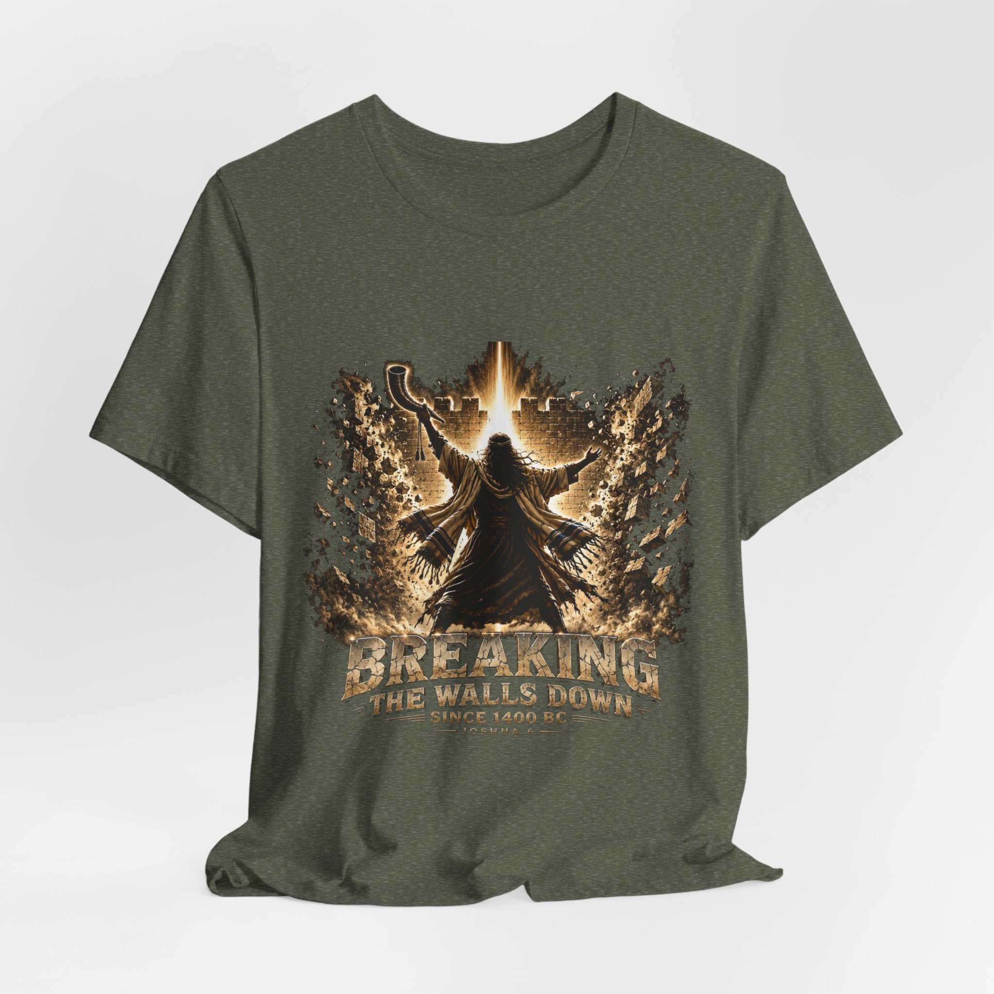 Breaking The Walls Down Tee — Joshua 6 × WWE 24 Breaking The Walls Down Tee — Joshua 6 × WWE - Image 24