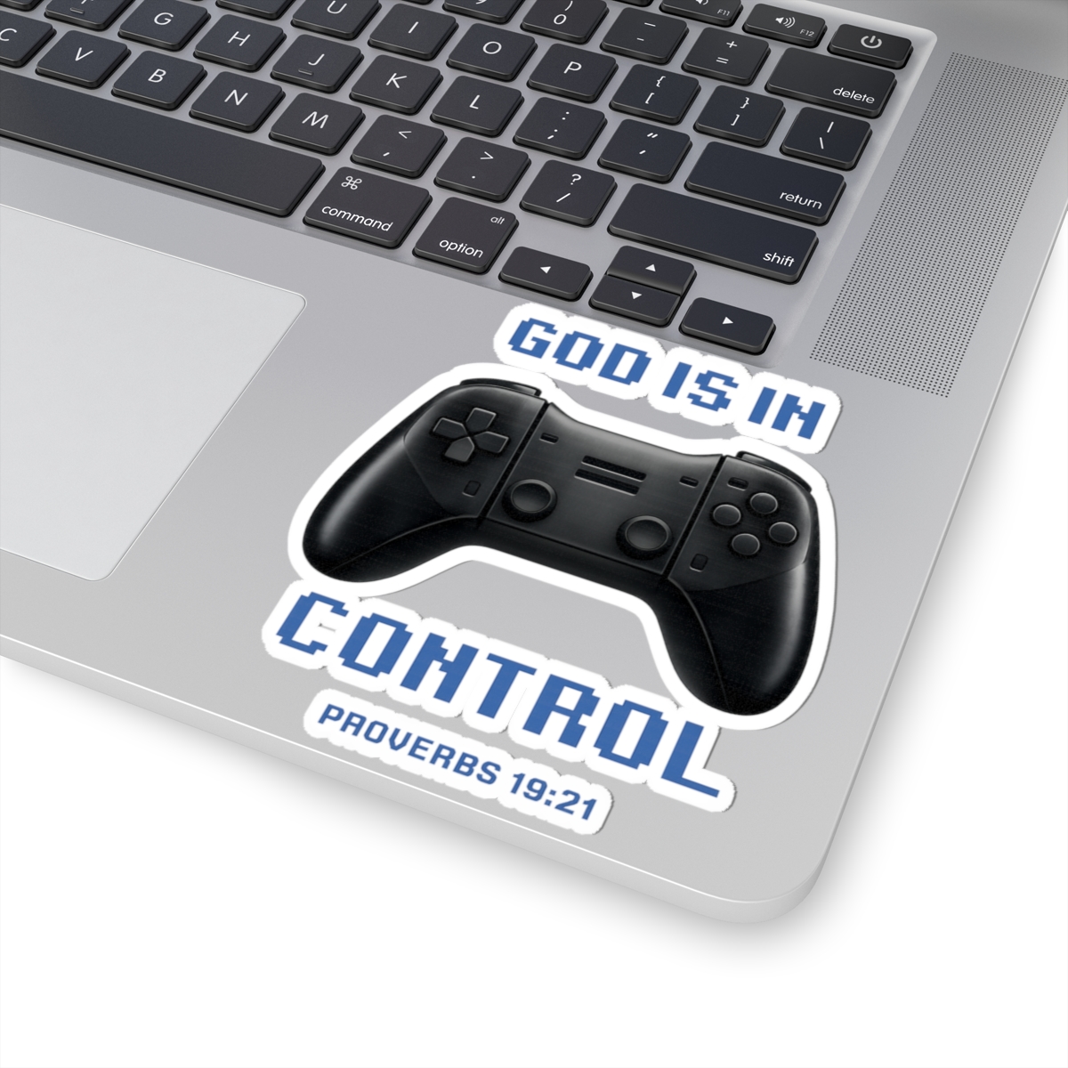God Is In Control Sticker — Gaming × Proverbs 19:21 5 God Is In Control Sticker — Gaming × Proverbs 19:21 - Image 5