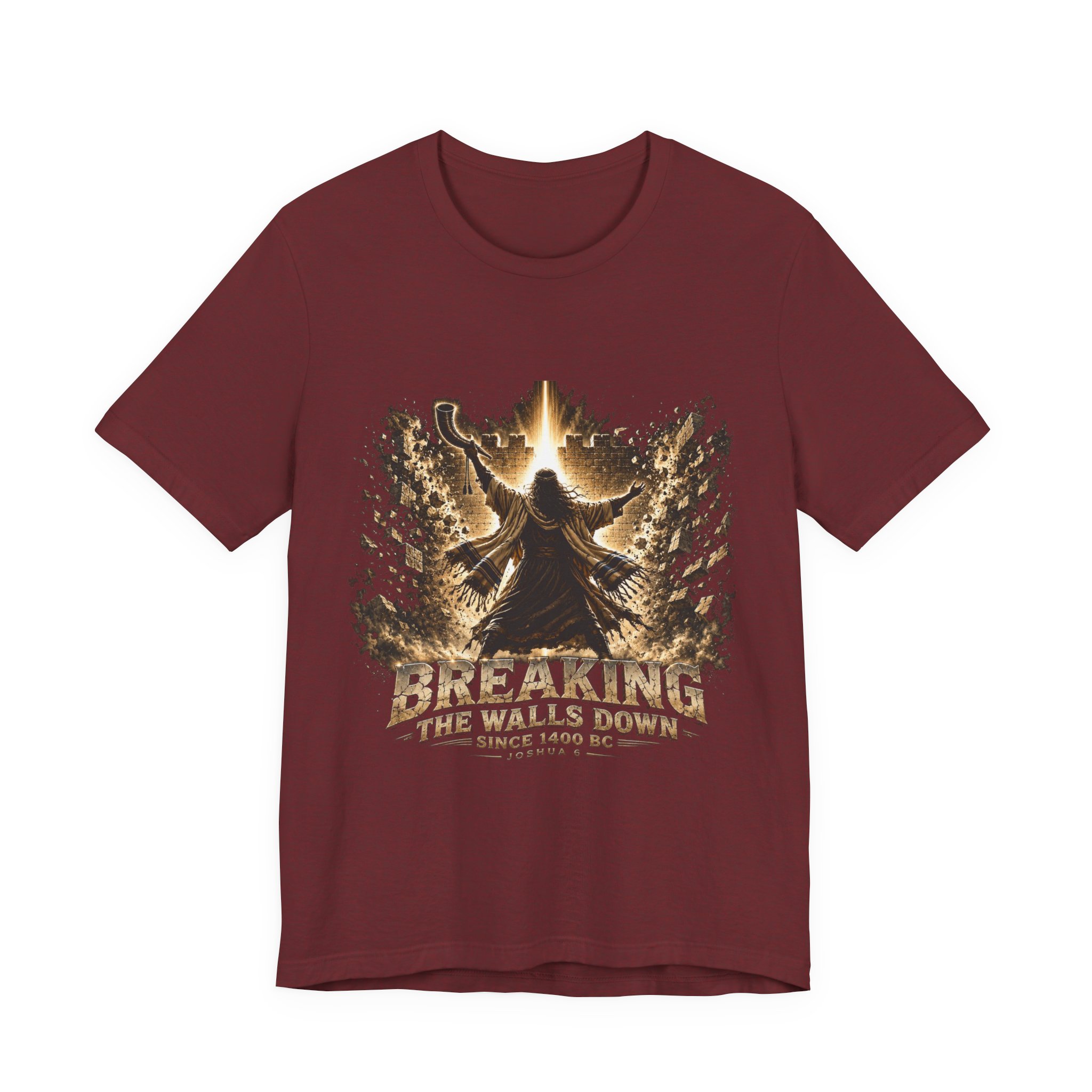 Breaking The Walls Down Tee — Joshua 6 × WWE 45 Breaking The Walls Down Tee — Joshua 6 × WWE - Image 45