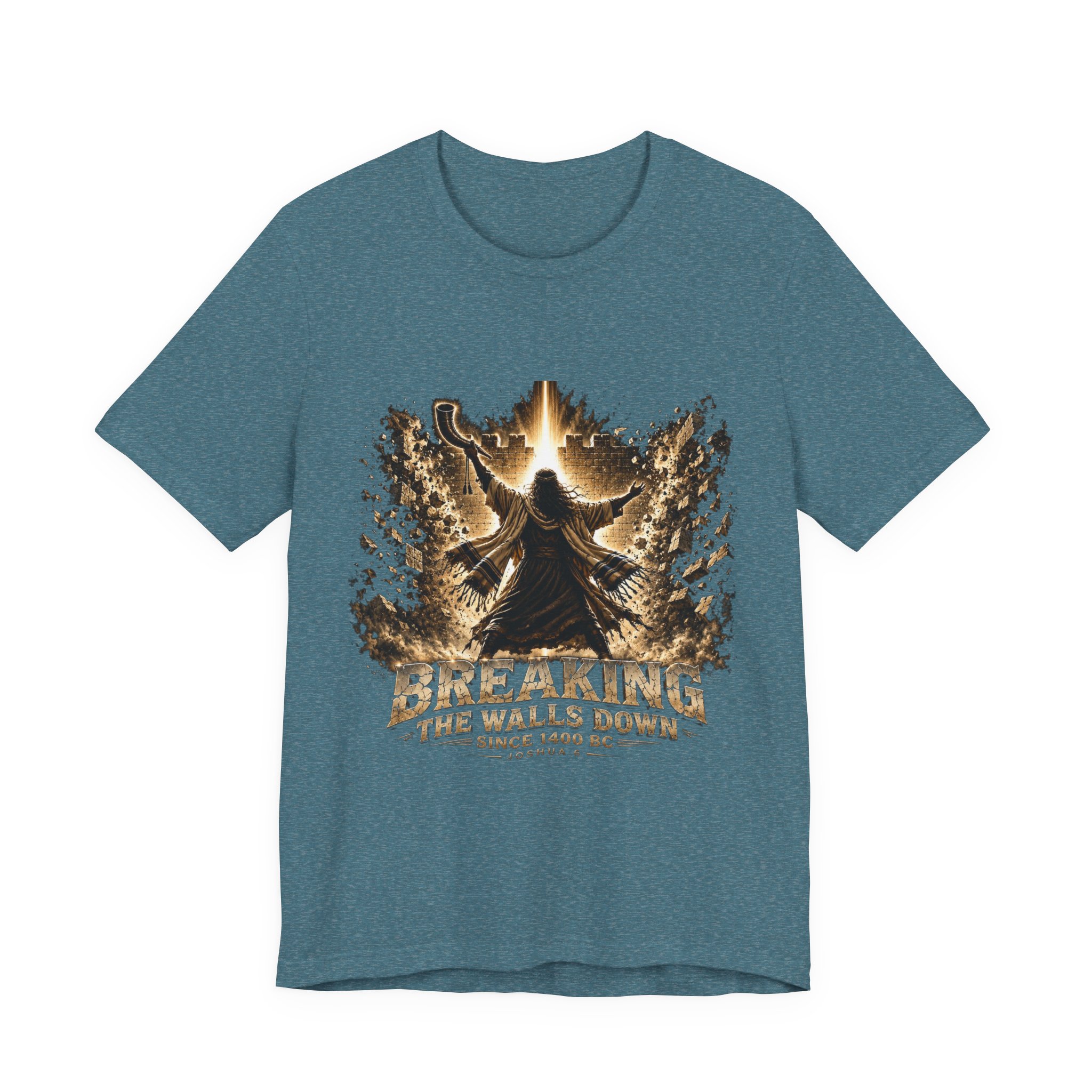 Breaking The Walls Down Tee — Joshua 6 × WWE 25 Breaking The Walls Down Tee — Joshua 6 × WWE - Image 25