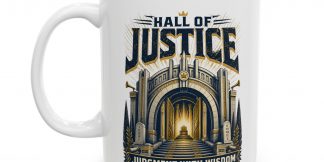 Hall of Justice Mug — 1 Kings 7:7 × SuperFriends